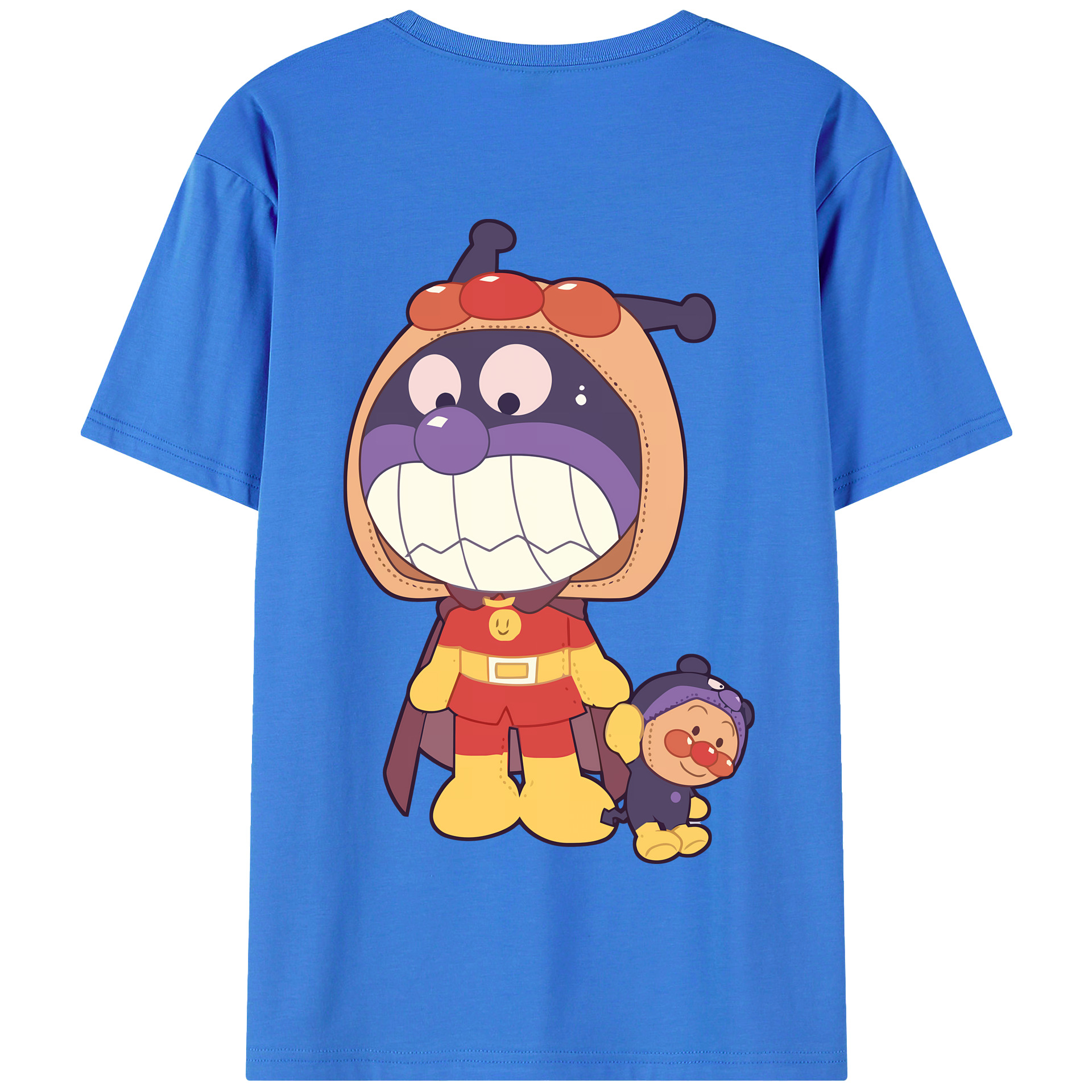 （画像用） アンパンマン Anpanman 綿100％半袖Tシャツ（背面プリント）