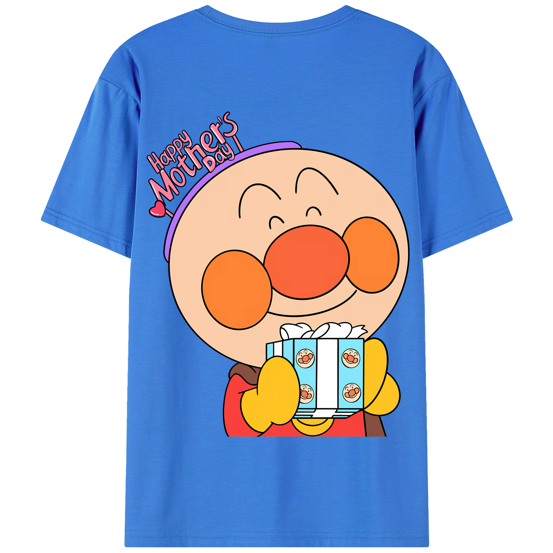 （画像用） アンパンマン Anpanman 綿100％半袖Tシャツ（背面プリント）