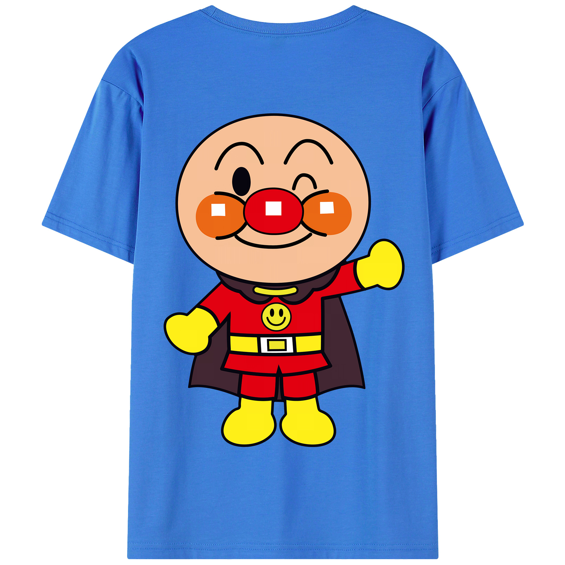 （画像用） アンパンマン Anpanman 綿100％半袖Tシャツ（背面プリント）