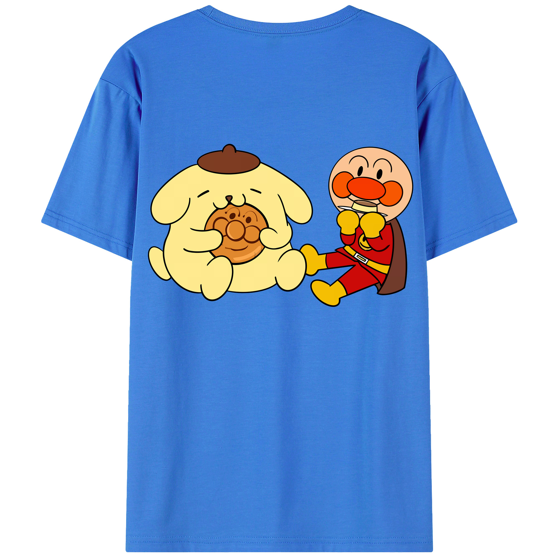 （画像用） アンパンマン Anpanman 綿100％半袖Tシャツ（背面プリント）