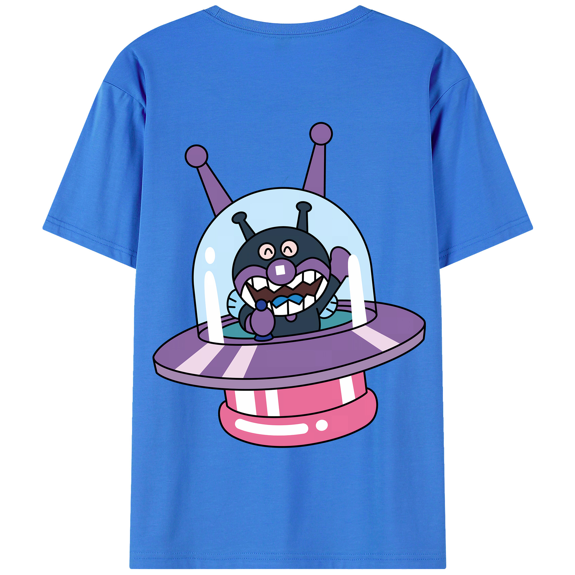 （画像用） アンパンマン Anpanman 綿100％半袖Tシャツ（背面プリント）