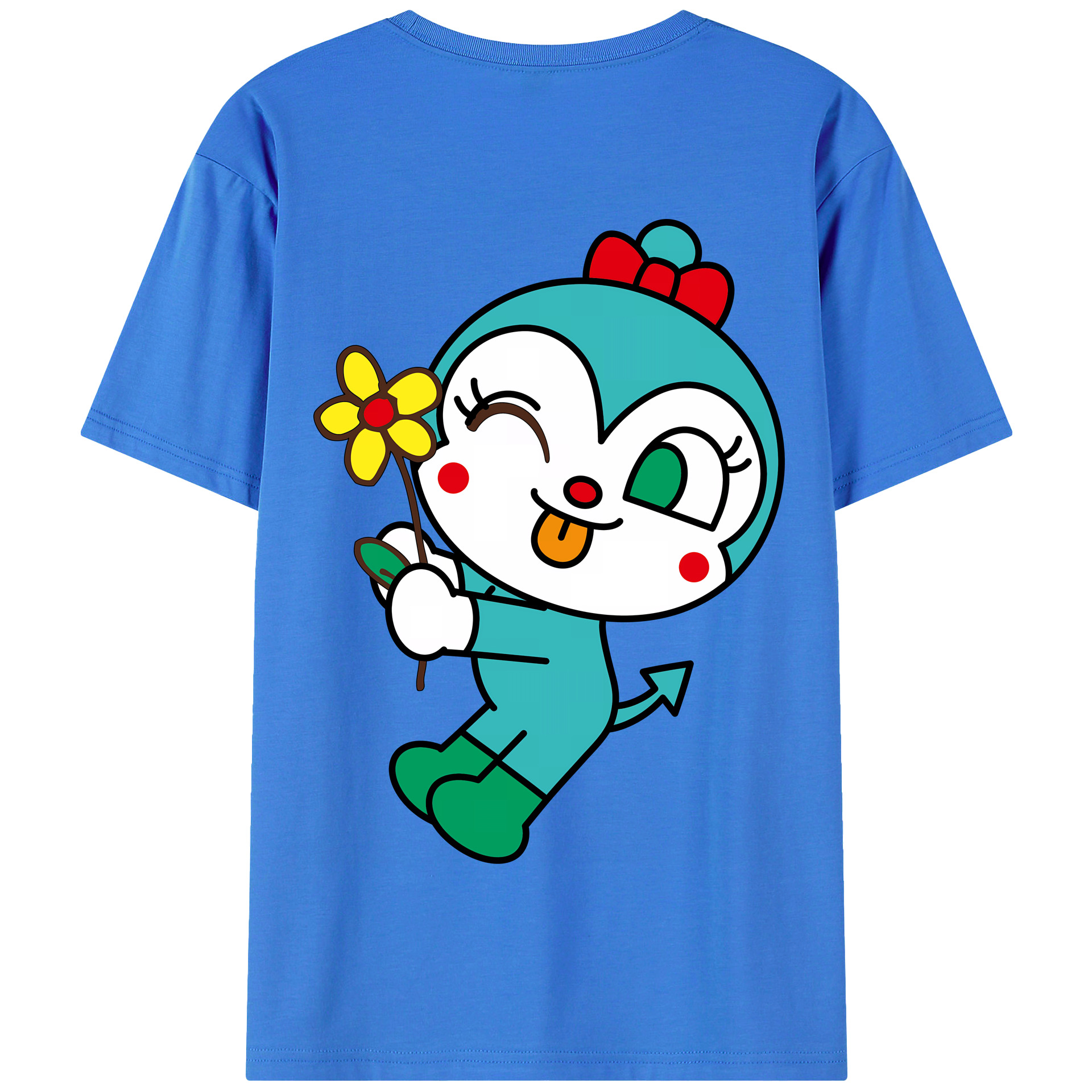 （画像用） アンパンマン Anpanman 綿100％半袖Tシャツ（背面プリント）