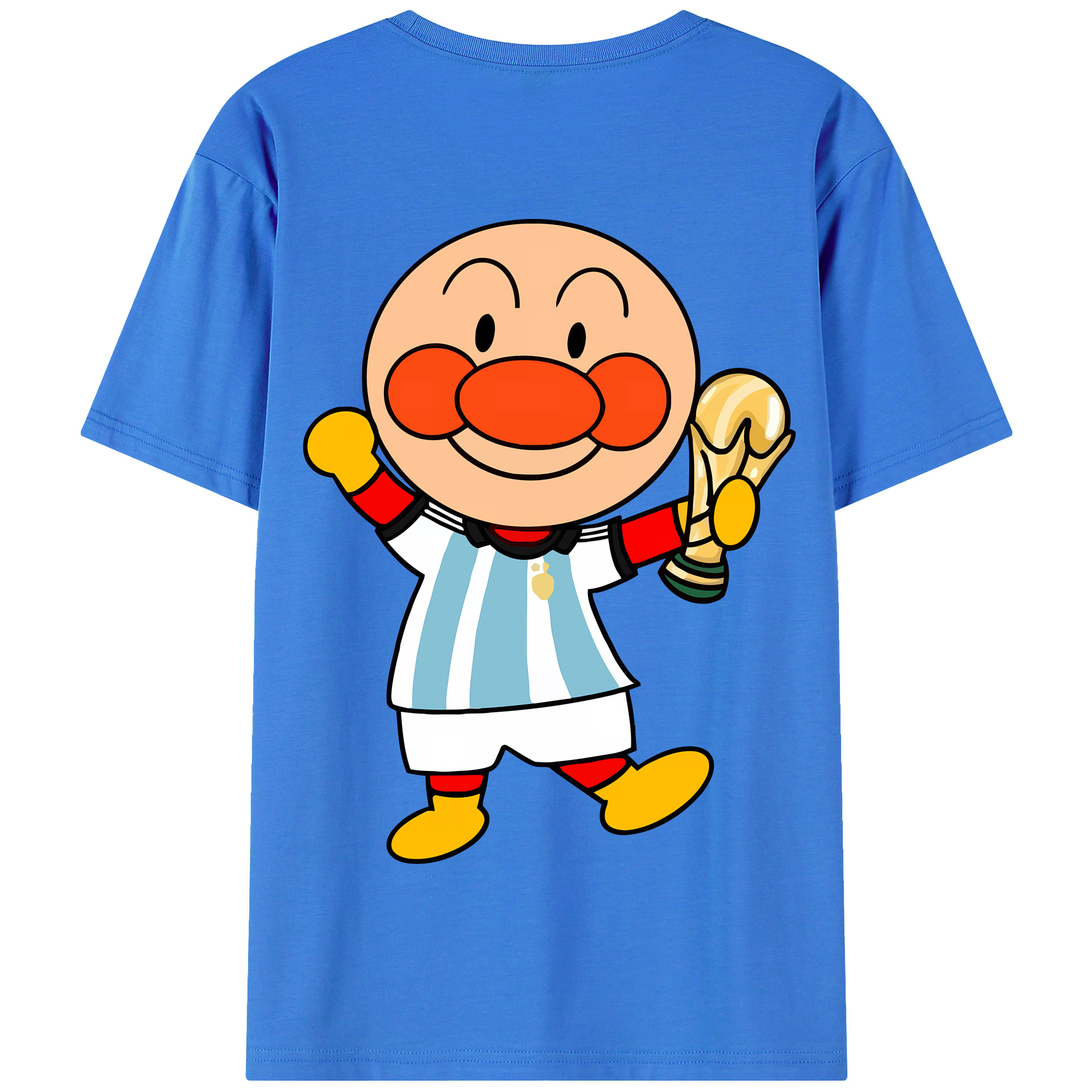 （画像用） アンパンマン Anpanman 綿100％半袖Tシャツ（背面プリント）