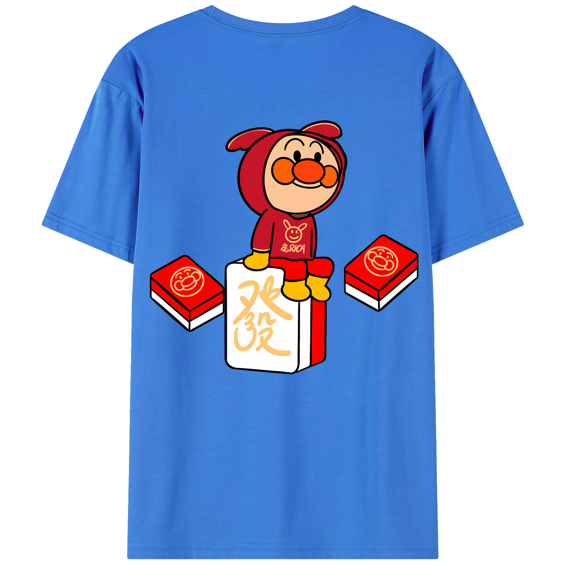 （画像用） アンパンマン Anpanman 綿100％半袖Tシャツ（背面プリント）