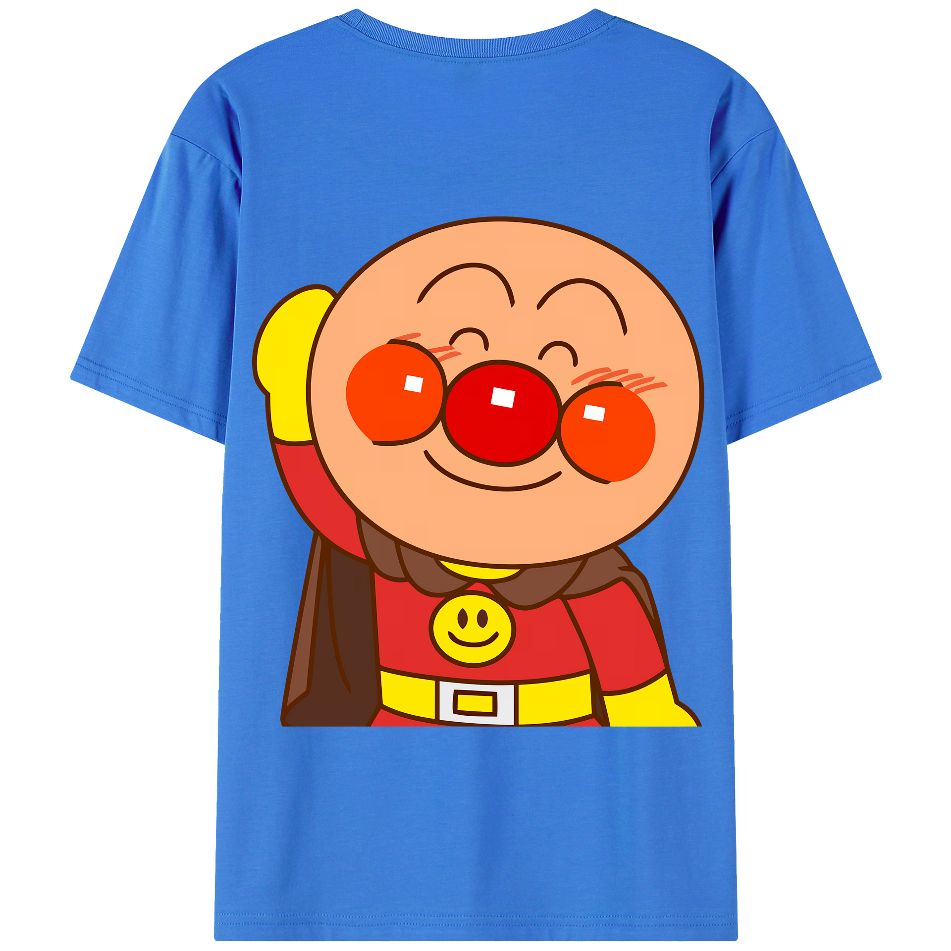 （画像用） アンパンマン Anpanman 綿100％半袖Tシャツ（背面プリント）