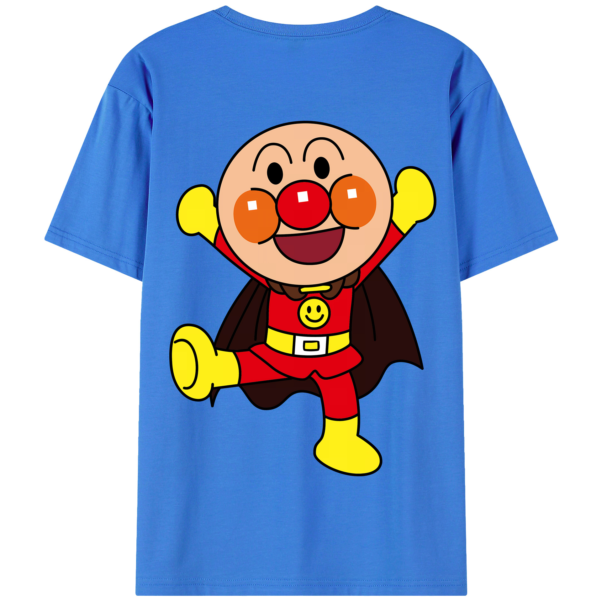 （画像用） アンパンマン Anpanman 綿100％半袖Tシャツ（背面プリント）
