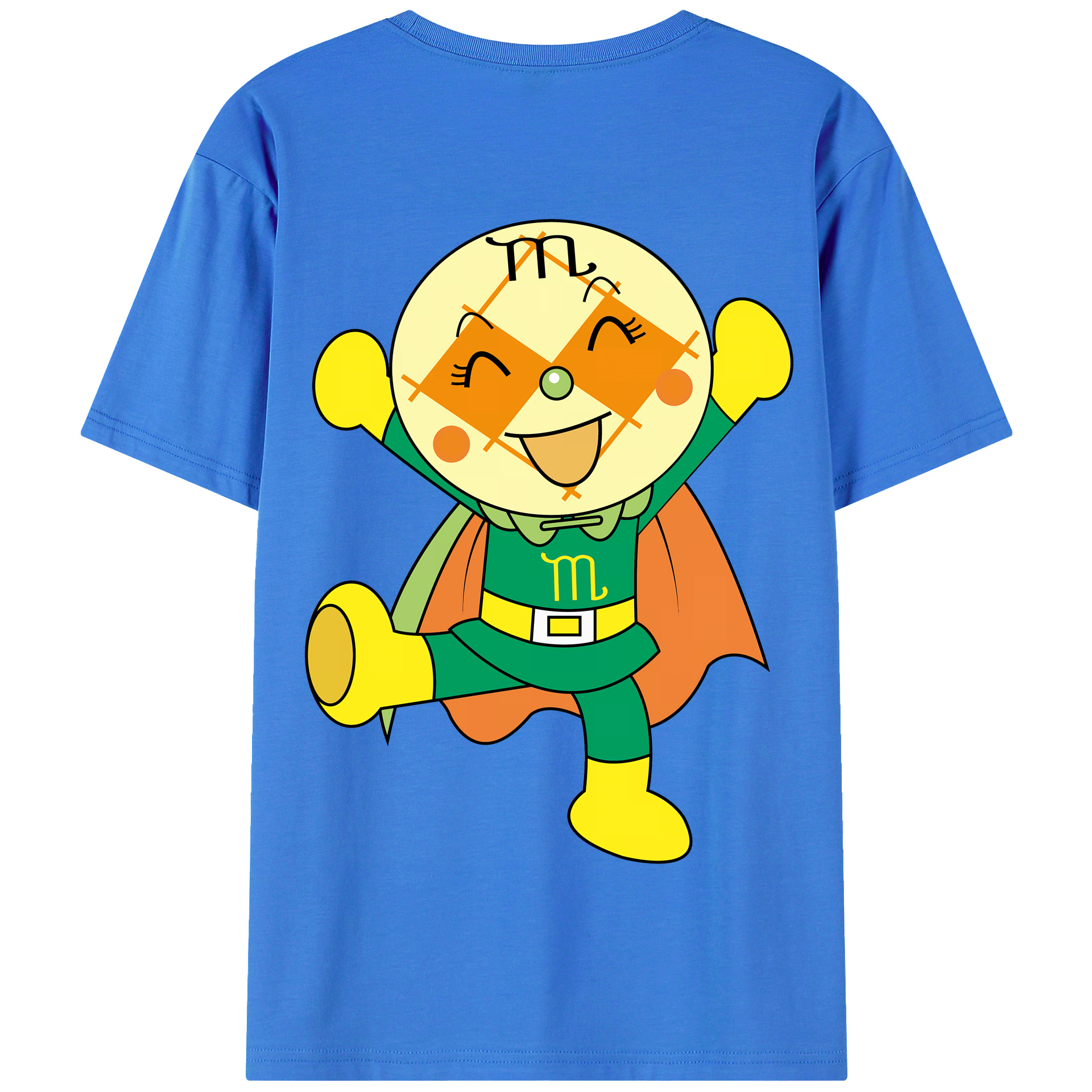 （画像用） アンパンマン Anpanman 綿100％半袖Tシャツ（背面プリント）