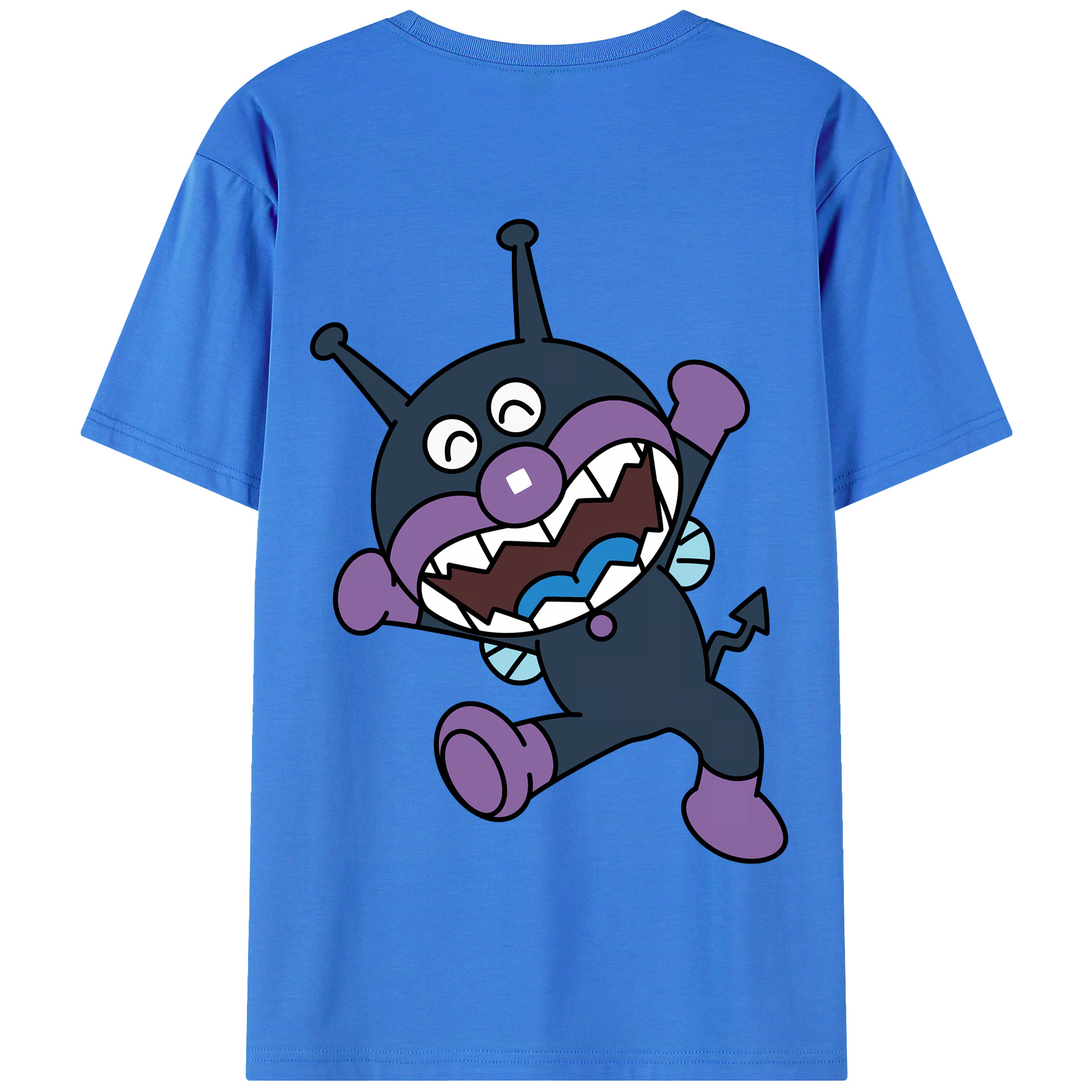 （画像用） アンパンマン Anpanman 綿100％半袖Tシャツ（背面プリント）