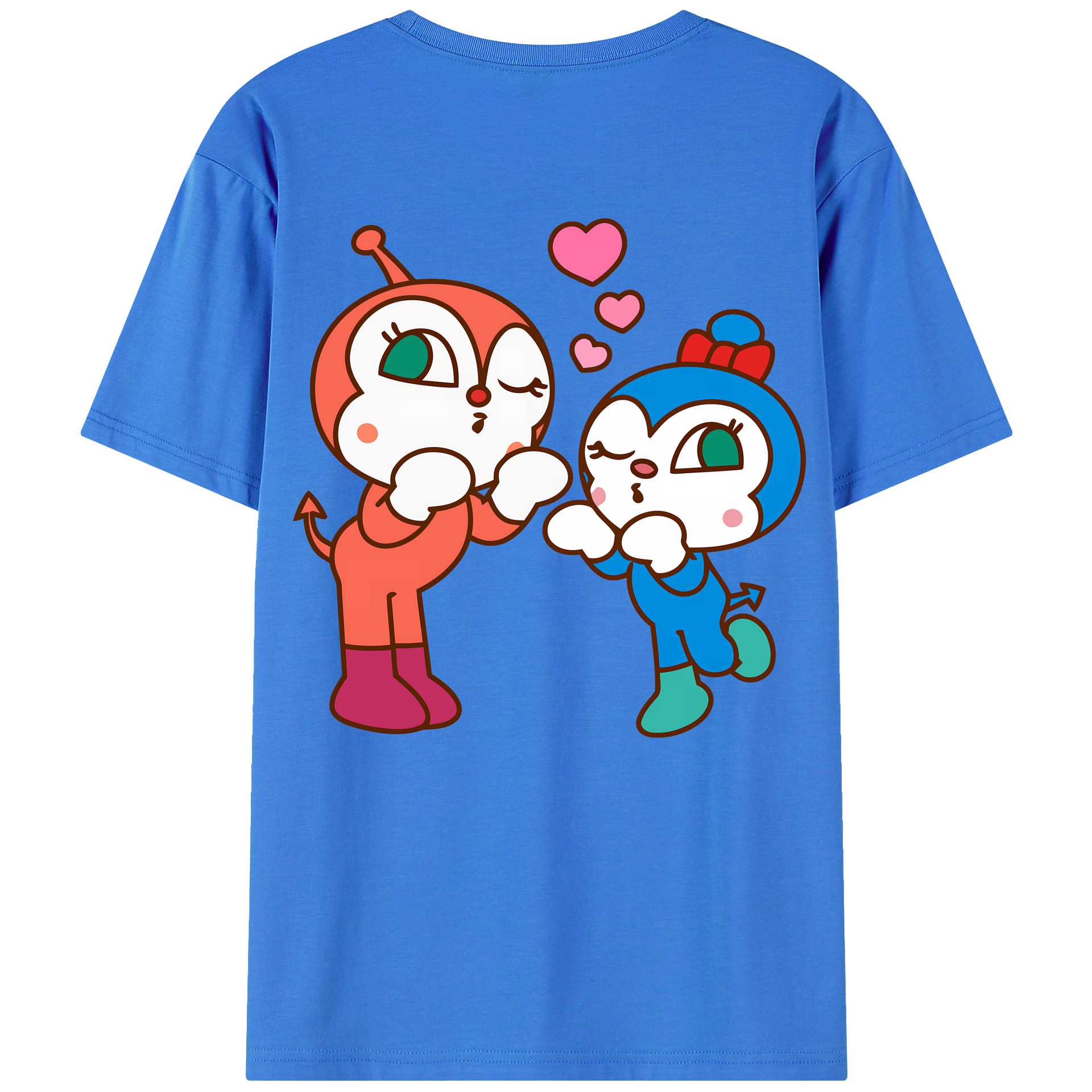 （画像用） アンパンマン Anpanman 綿100％半袖Tシャツ（背面プリント）