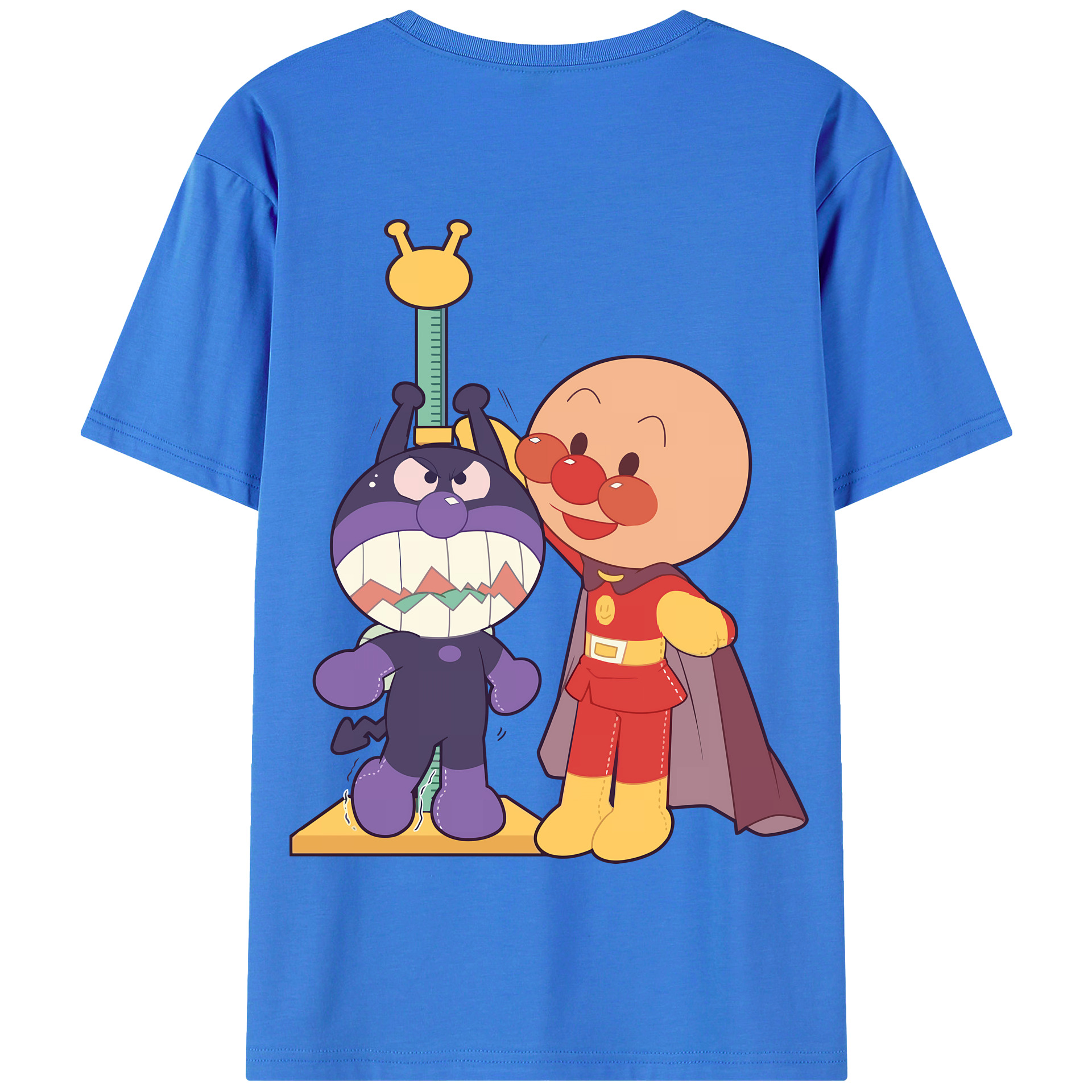 （画像用） アンパンマン Anpanman 綿100％半袖Tシャツ（背面プリント）