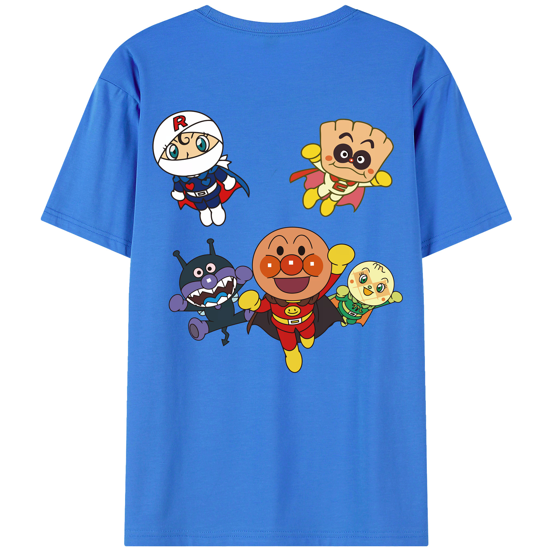 （画像用） アンパンマン Anpanman 綿100％半袖Tシャツ（背面プリント）
