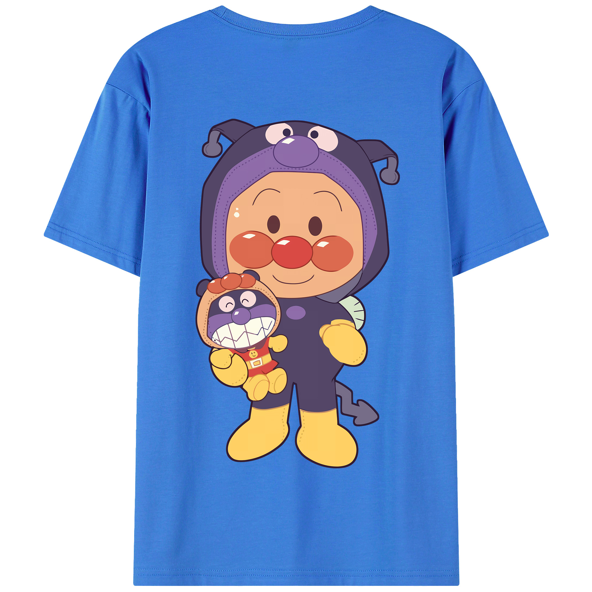 （画像用） アンパンマン Anpanman 綿100％半袖Tシャツ（背面プリント）