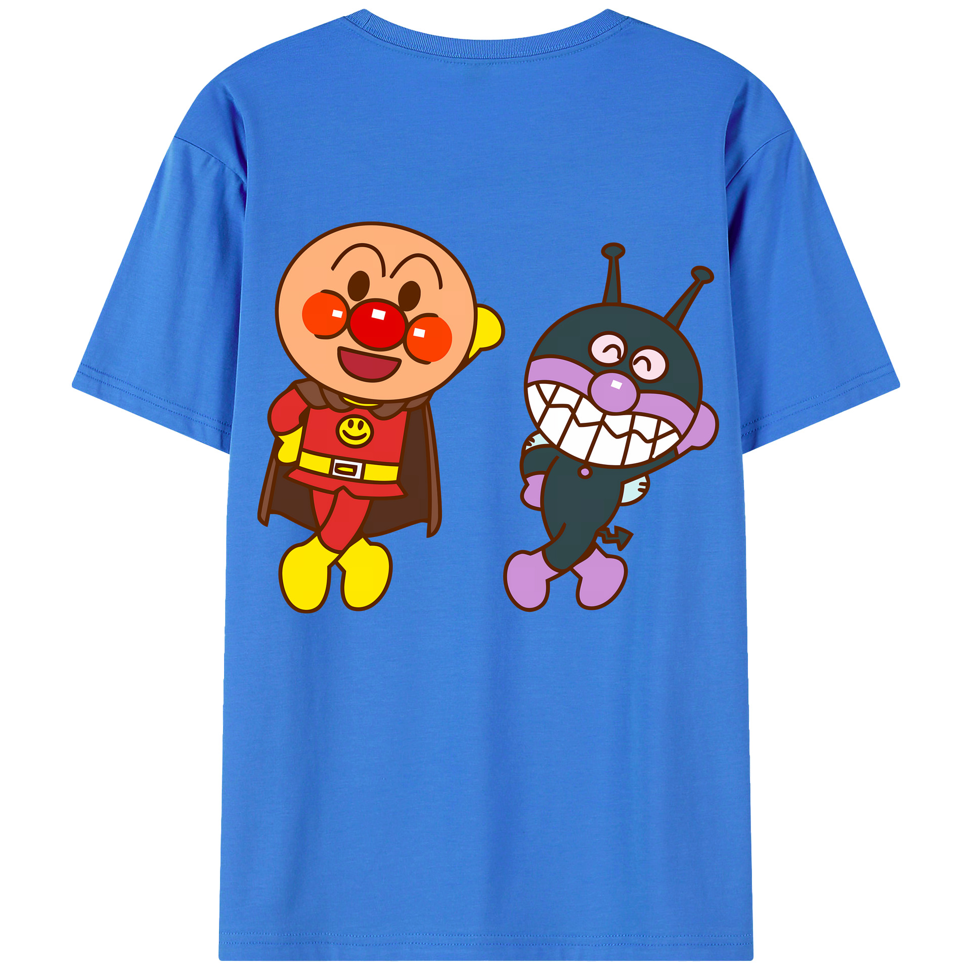 （画像用） アンパンマン Anpanman 綿100％半袖Tシャツ（背面プリント）
