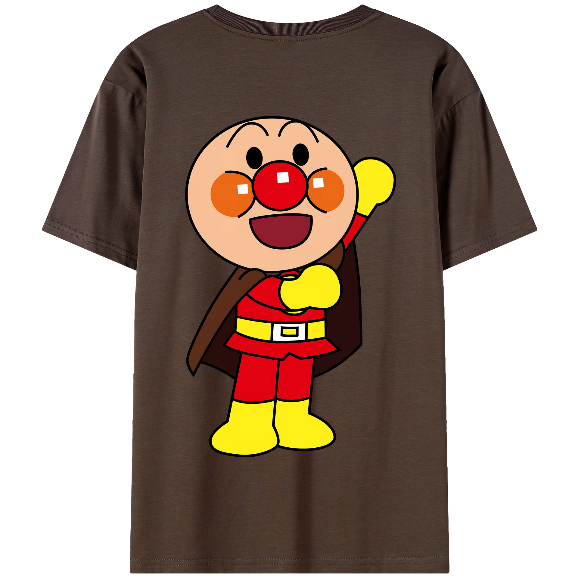 （画像用） アンパンマン Anpanman 綿100％半袖Tシャツ（背面プリント）