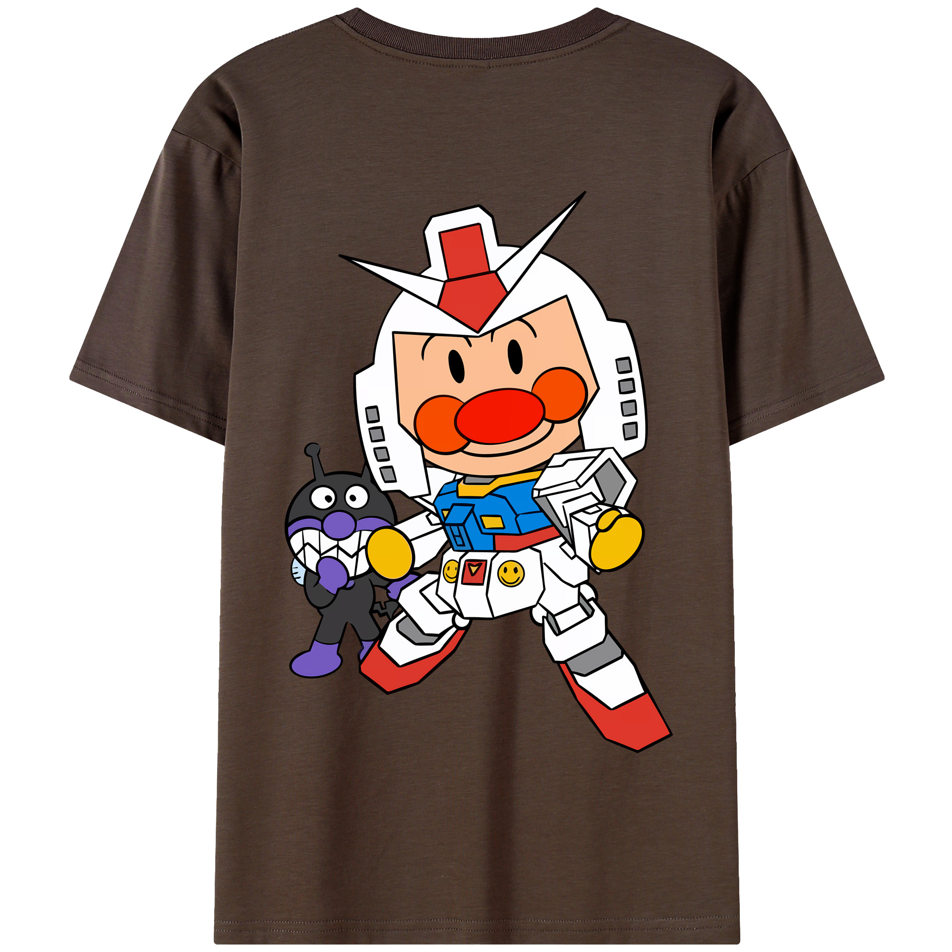 （画像用） アンパンマン Anpanman 綿100％半袖Tシャツ（背面プリント）