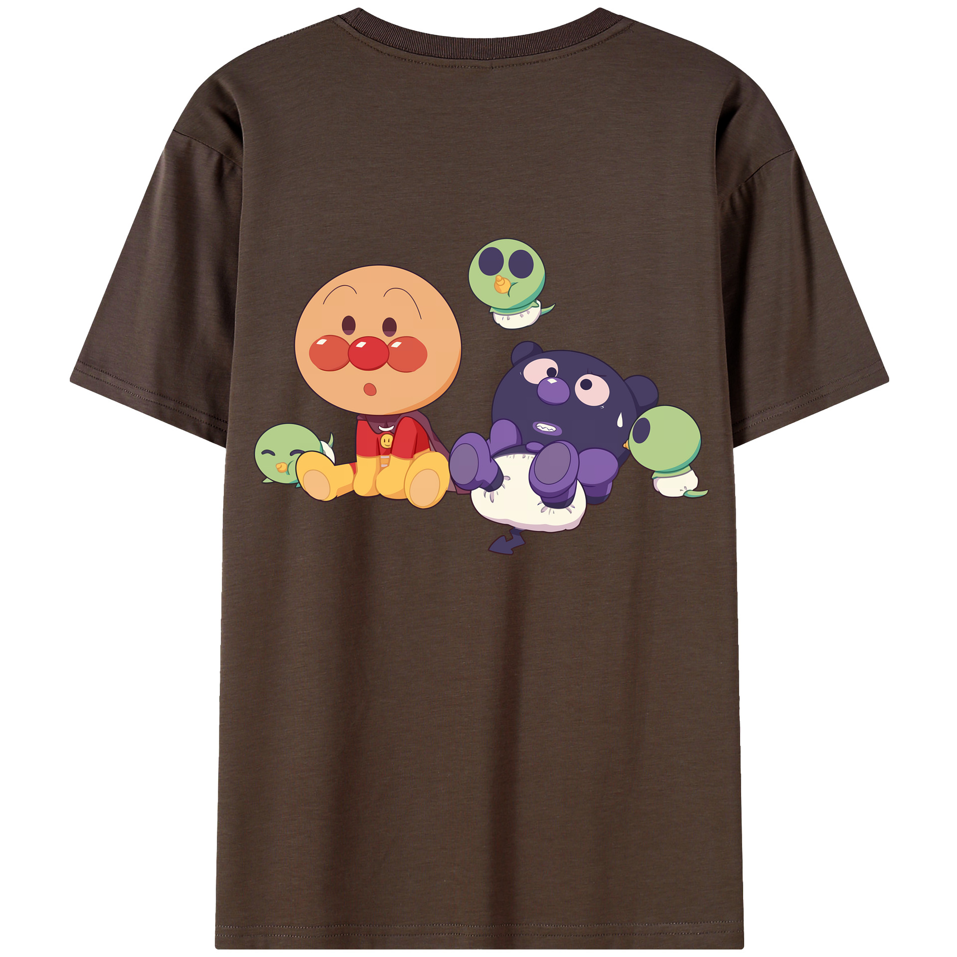 （画像用） アンパンマン Anpanman 綿100％半袖Tシャツ（背面プリント）
