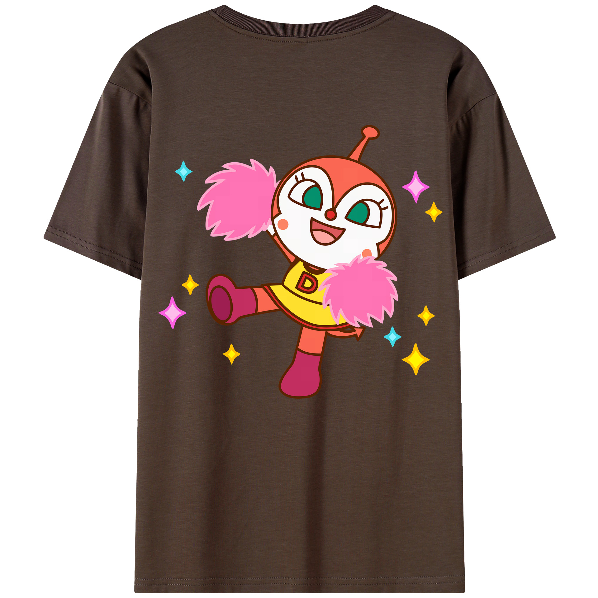 （画像用） アンパンマン Anpanman 綿100％半袖Tシャツ（背面プリント）