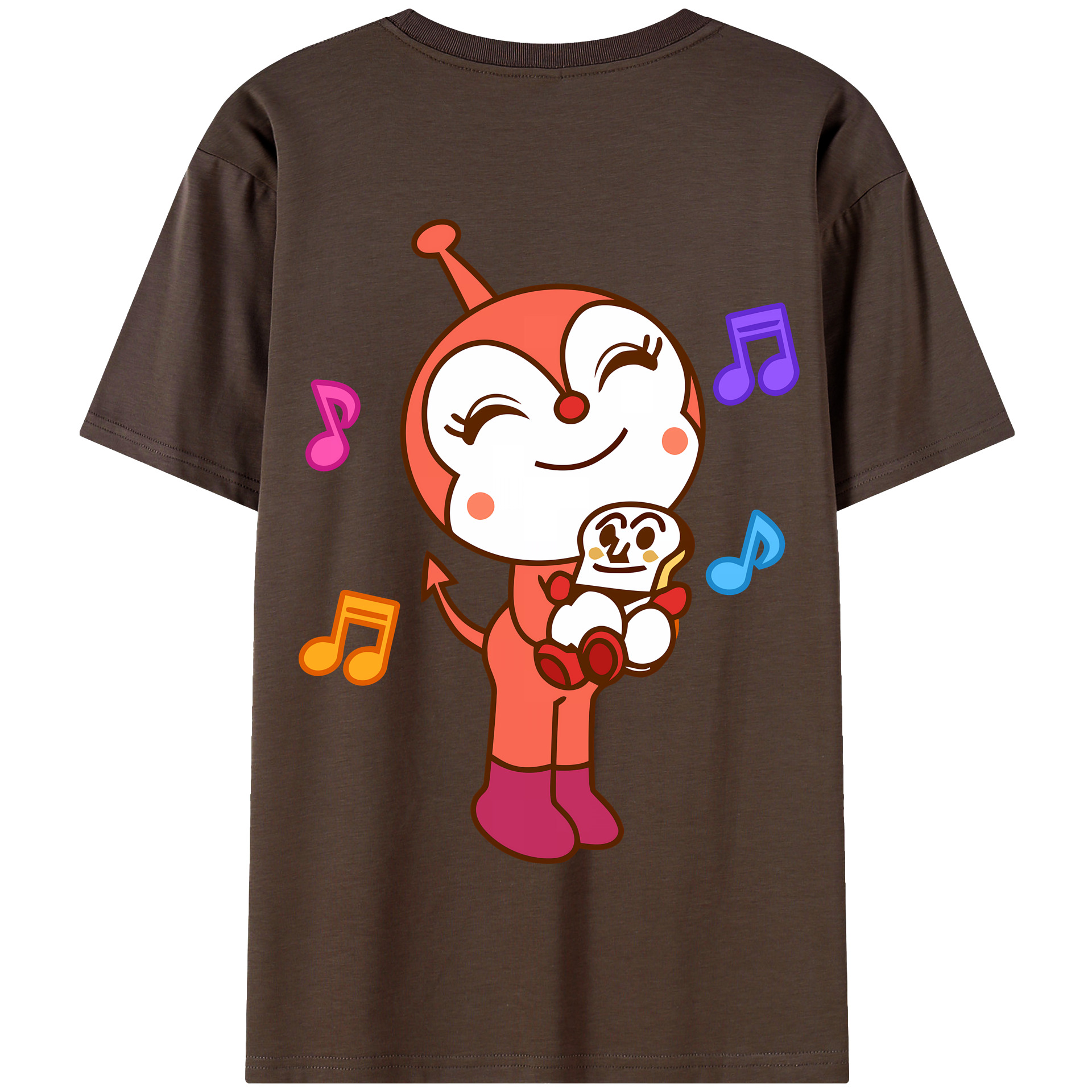（画像用） アンパンマン Anpanman 綿100％半袖Tシャツ（背面プリント）