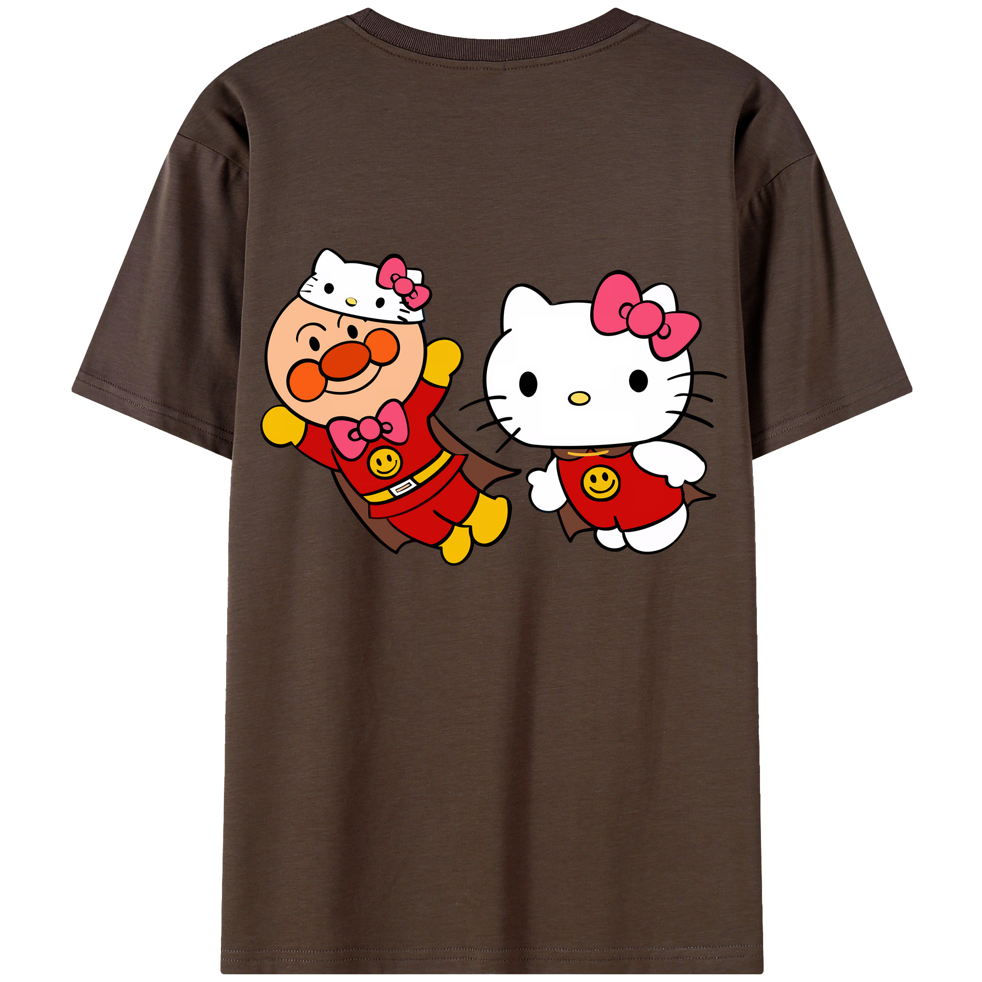 （画像用） アンパンマン Anpanman 綿100％半袖Tシャツ（背面プリント）