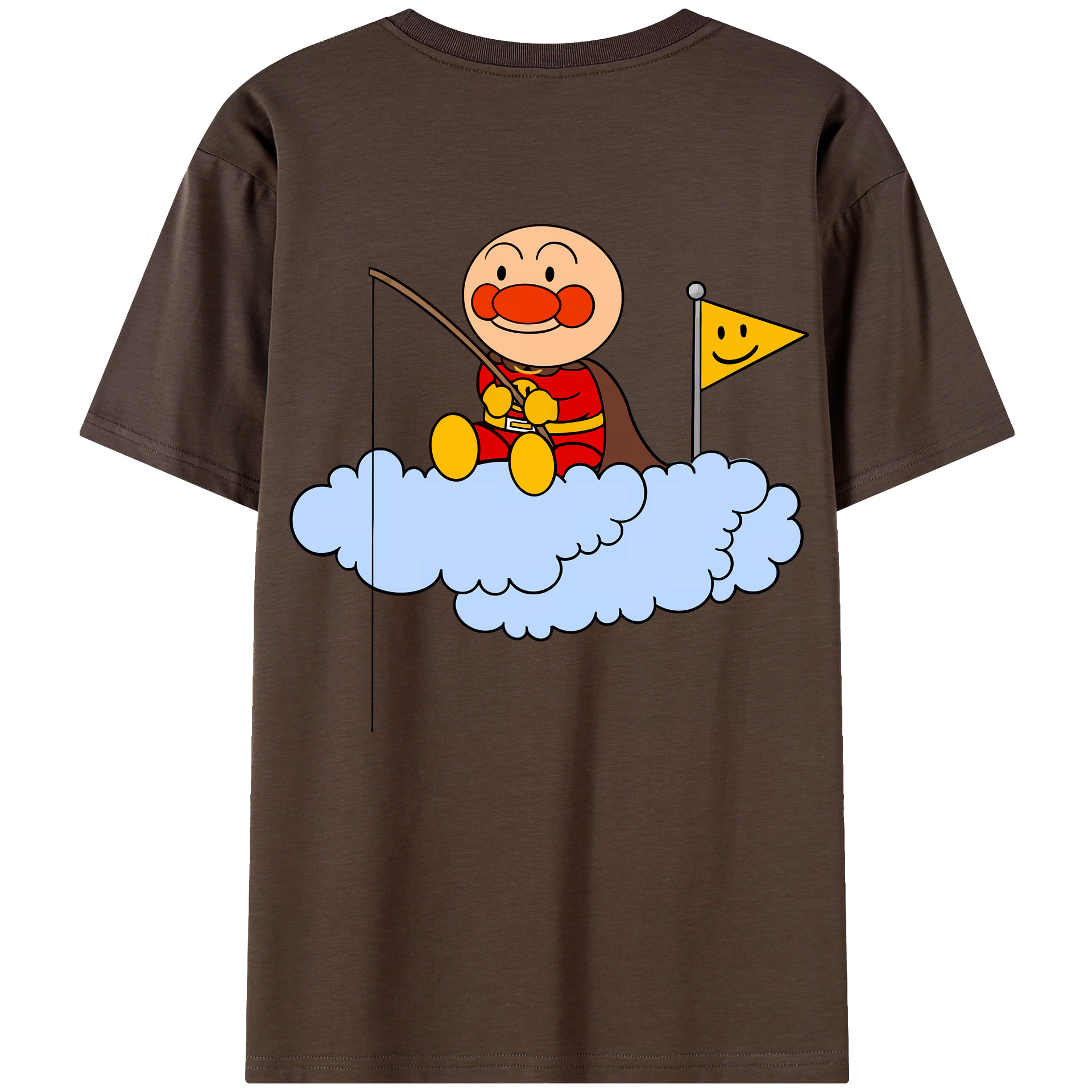 （画像用） アンパンマン Anpanman 綿100％半袖Tシャツ（背面プリント）