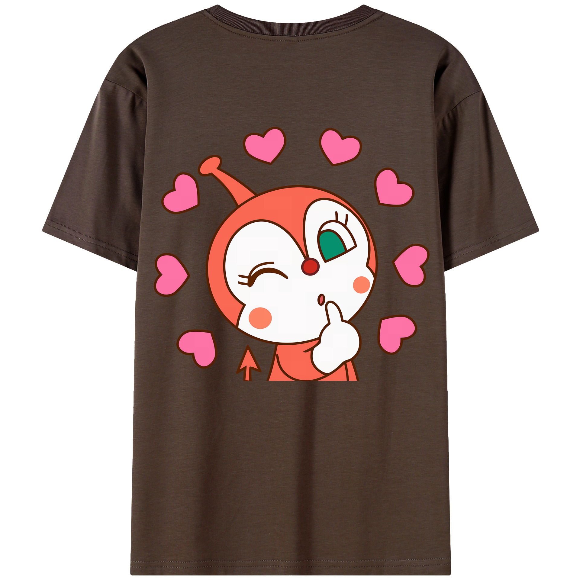 （画像用） アンパンマン Anpanman 綿100％半袖Tシャツ（背面プリント）