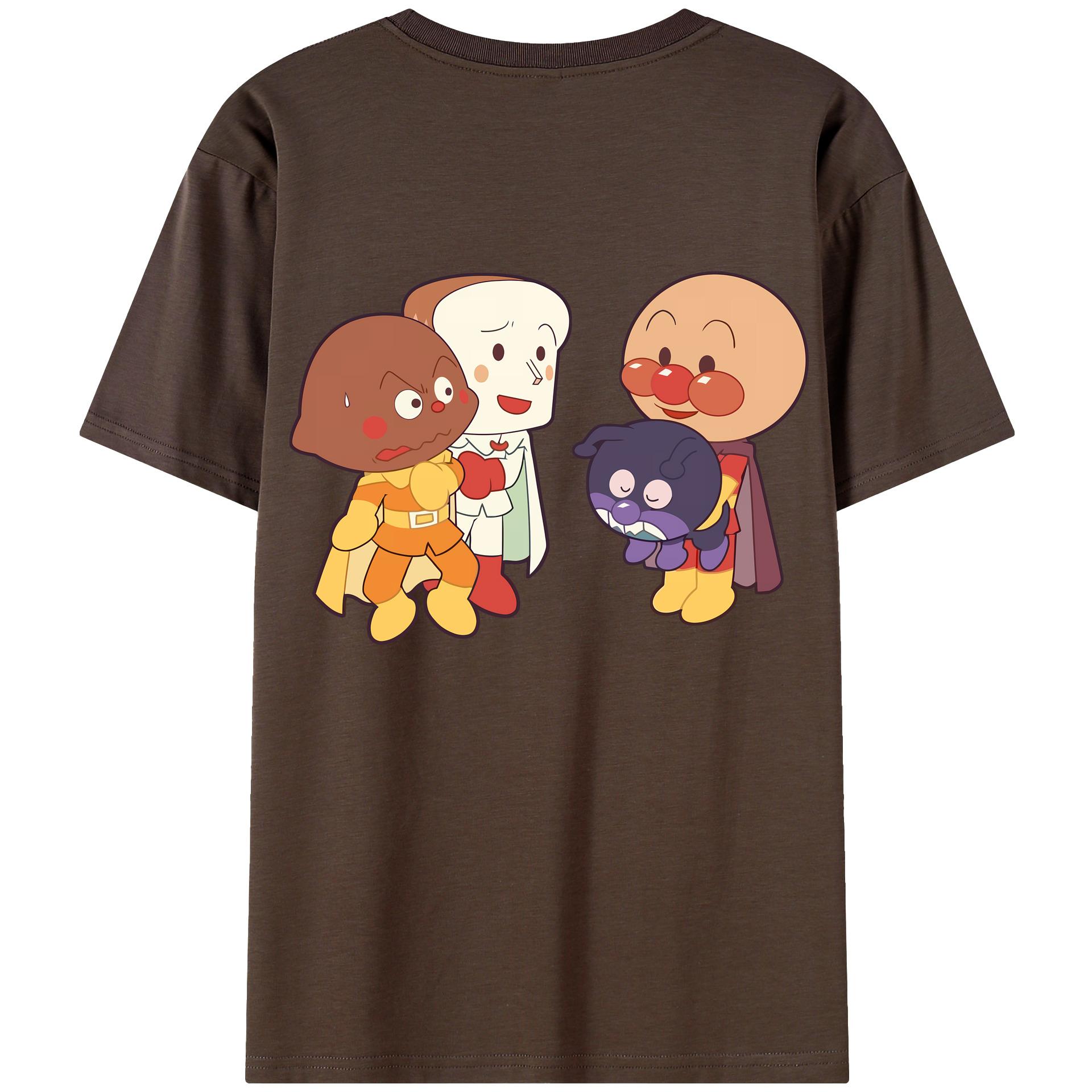 （画像用） アンパンマン Anpanman 綿100％半袖Tシャツ（背面プリント）