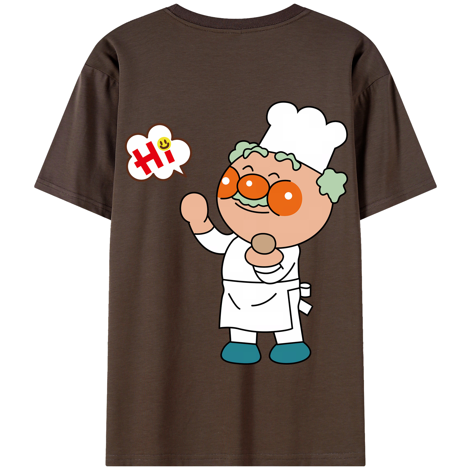 （画像用） アンパンマン Anpanman 綿100％半袖Tシャツ（背面プリント）