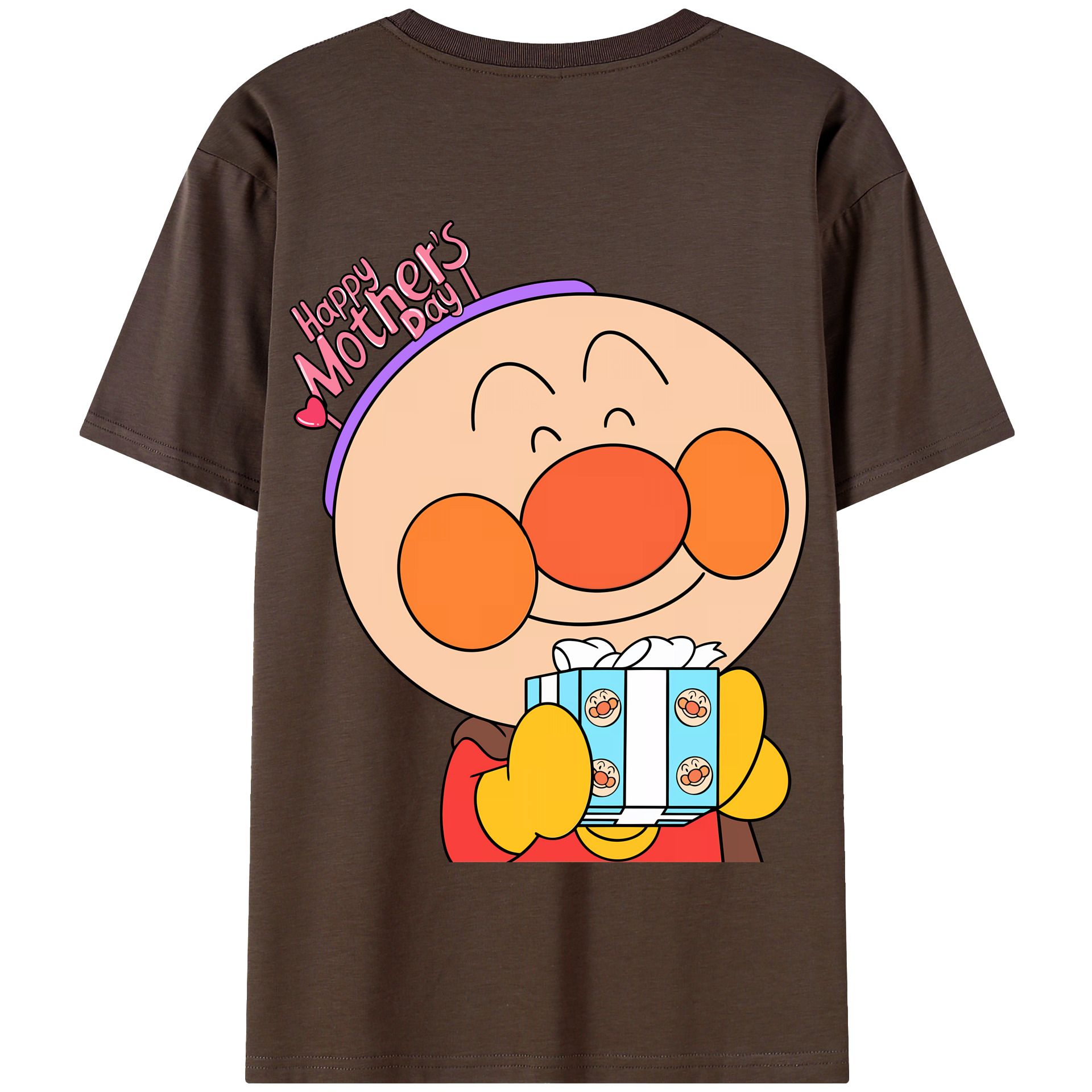 （画像用） アンパンマン Anpanman 綿100％半袖Tシャツ（背面プリント）