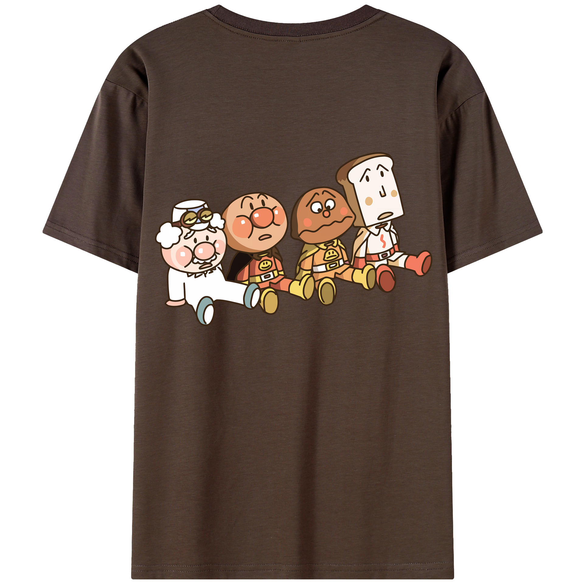 （画像用） アンパンマン Anpanman 綿100％半袖Tシャツ（背面プリント）