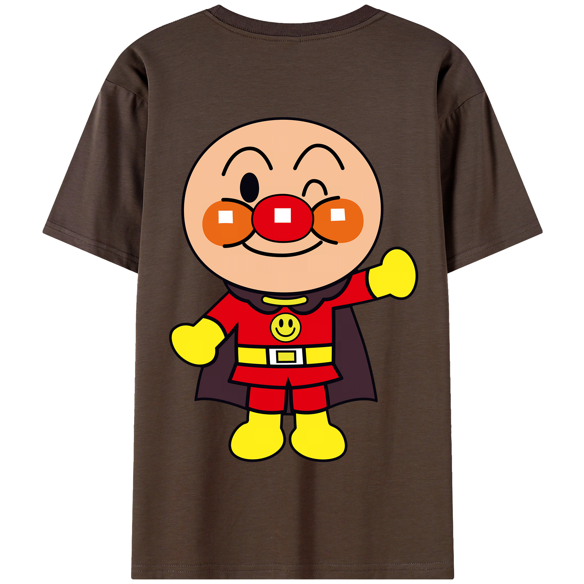 （画像用） アンパンマン Anpanman 綿100％半袖Tシャツ（背面プリント）