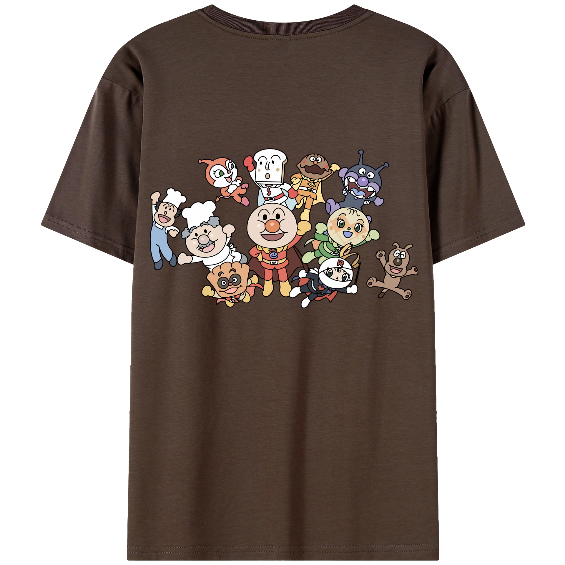 （画像用） アンパンマン Anpanman 綿100％半袖Tシャツ（背面プリント）
