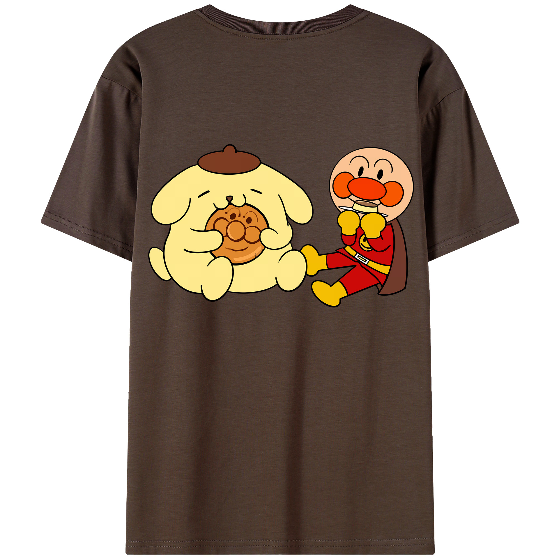 （画像用） アンパンマン Anpanman 綿100％半袖Tシャツ（背面プリント）