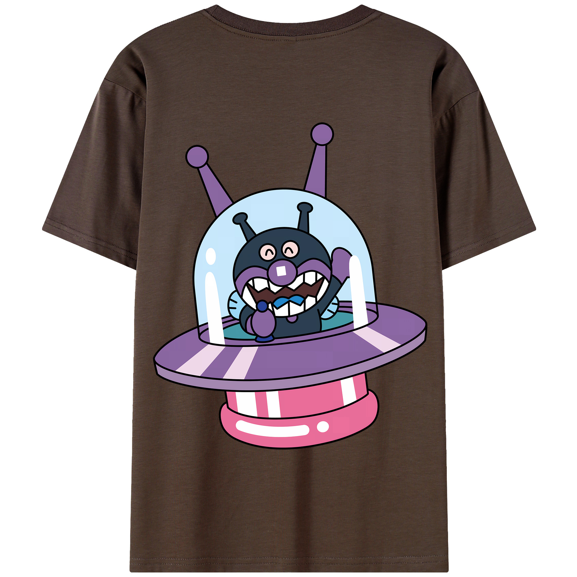 （画像用） アンパンマン Anpanman 綿100％半袖Tシャツ（背面プリント）