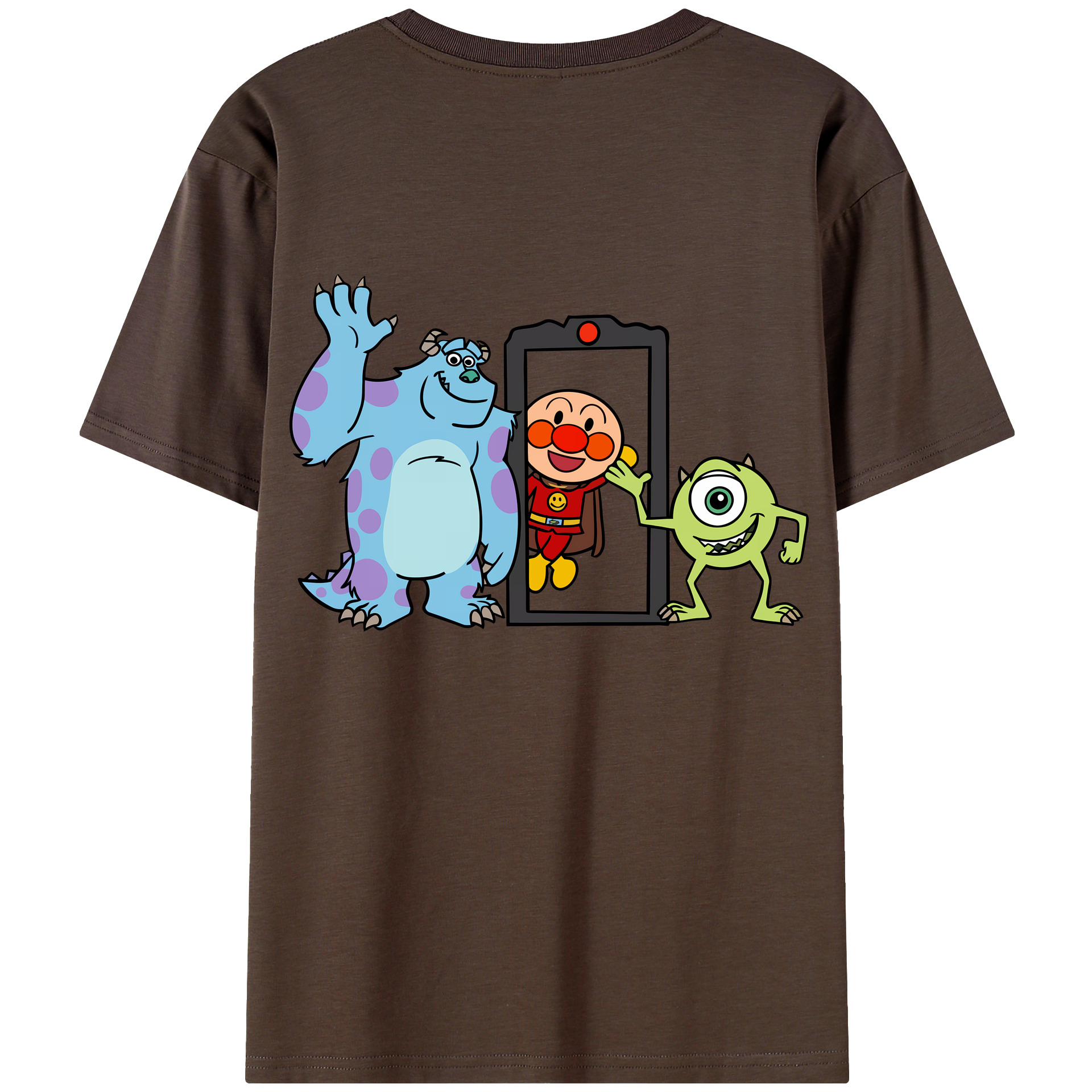 （画像用） アンパンマン Anpanman 綿100％半袖Tシャツ（背面プリント）