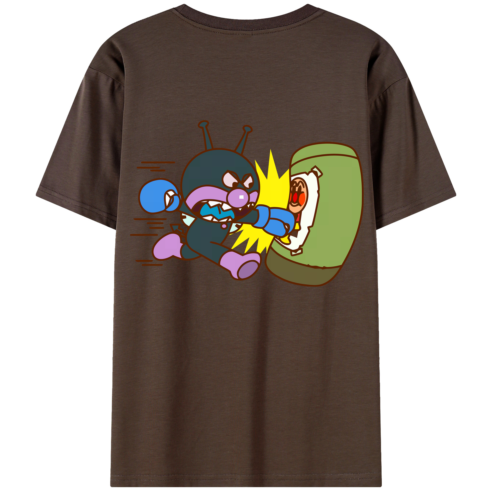 （画像用） アンパンマン Anpanman 綿100％半袖Tシャツ（背面プリント）