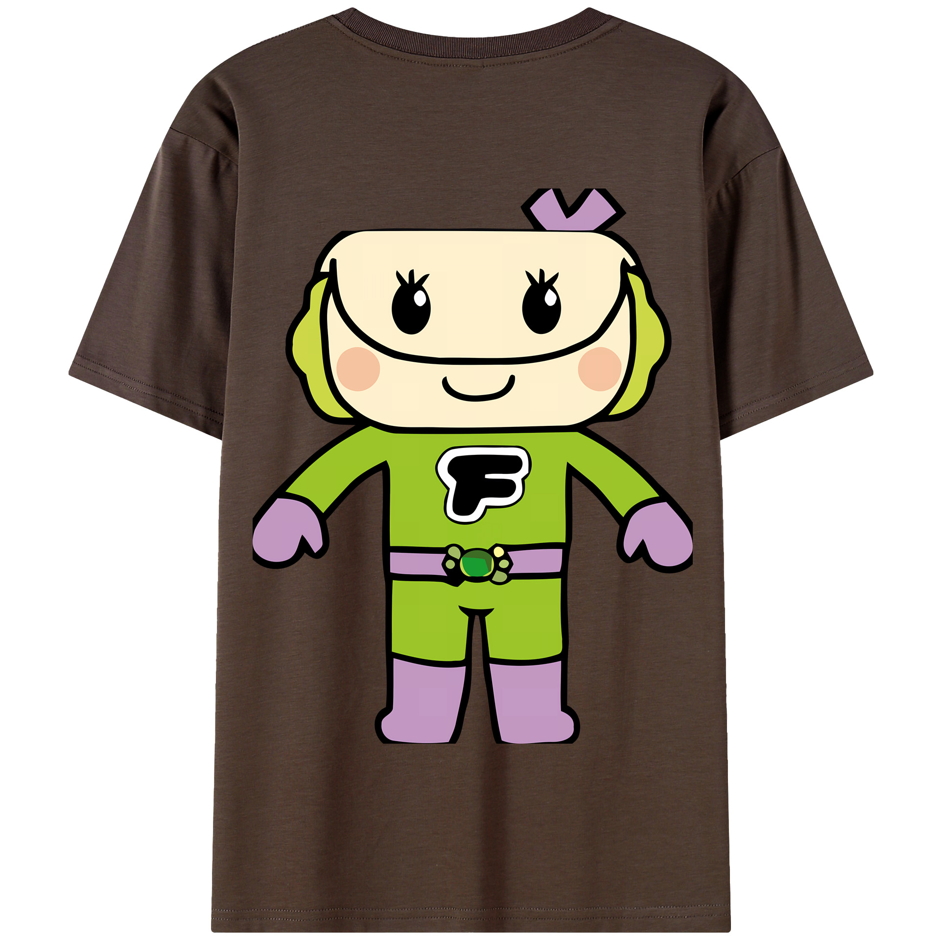 （画像用） アンパンマン Anpanman 綿100％半袖Tシャツ（背面プリント）