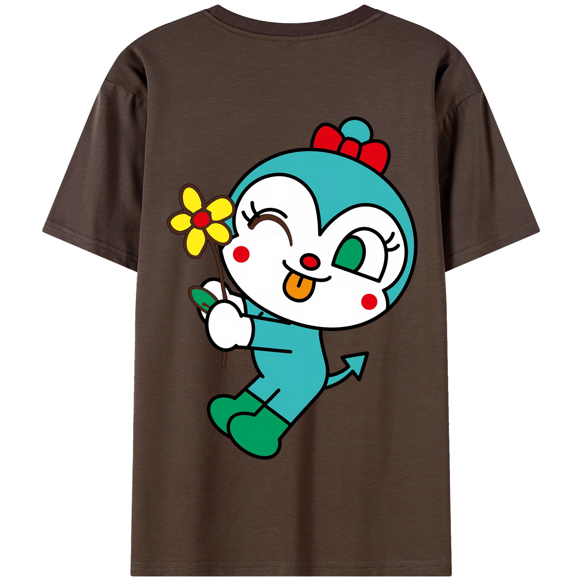 （画像用） アンパンマン Anpanman 綿100％半袖Tシャツ（背面プリント）