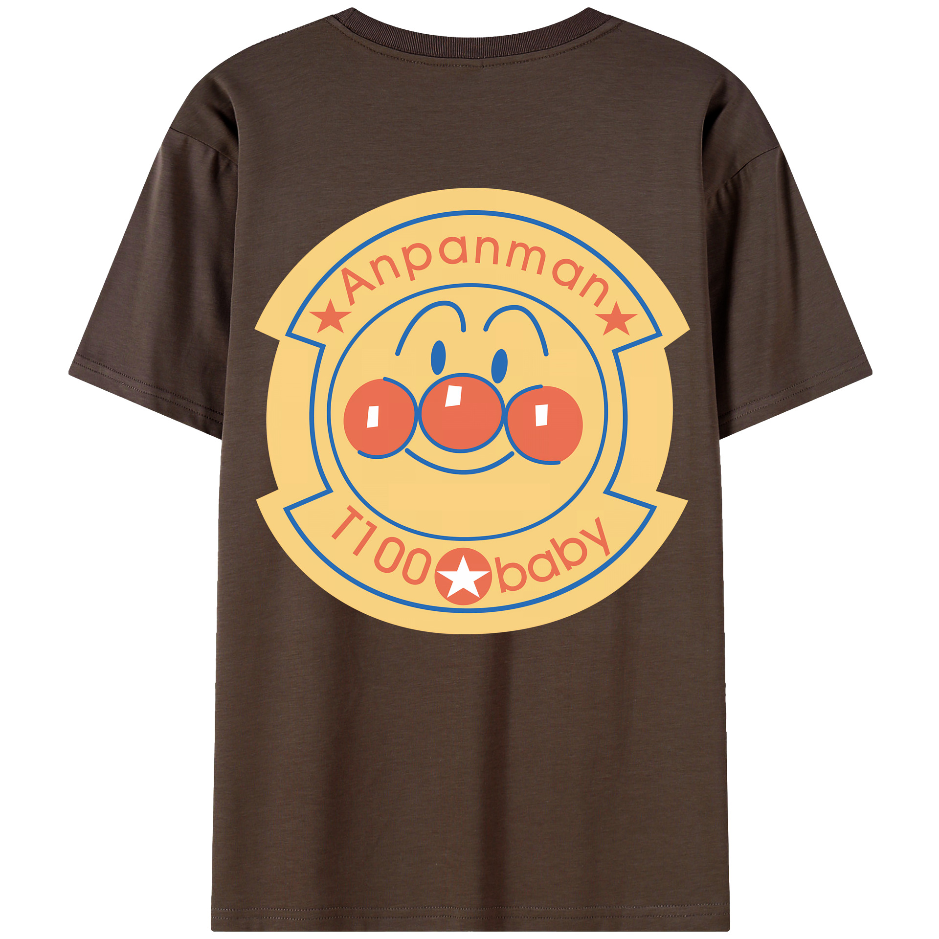 （画像用） アンパンマン Anpanman 綿100％半袖Tシャツ（背面プリント）