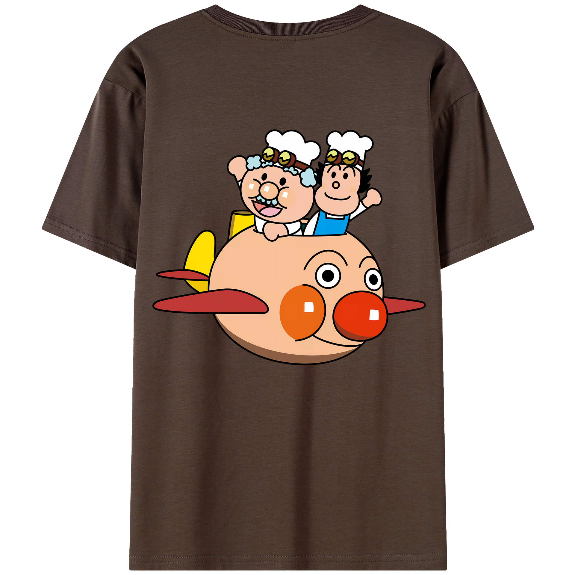 （画像用） アンパンマン Anpanman 綿100％半袖Tシャツ（背面プリント）