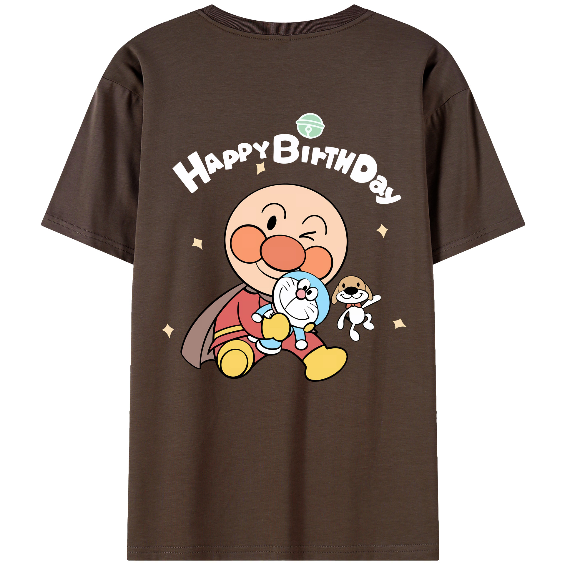 （画像用） アンパンマン Anpanman 綿100％半袖Tシャツ（背面プリント）