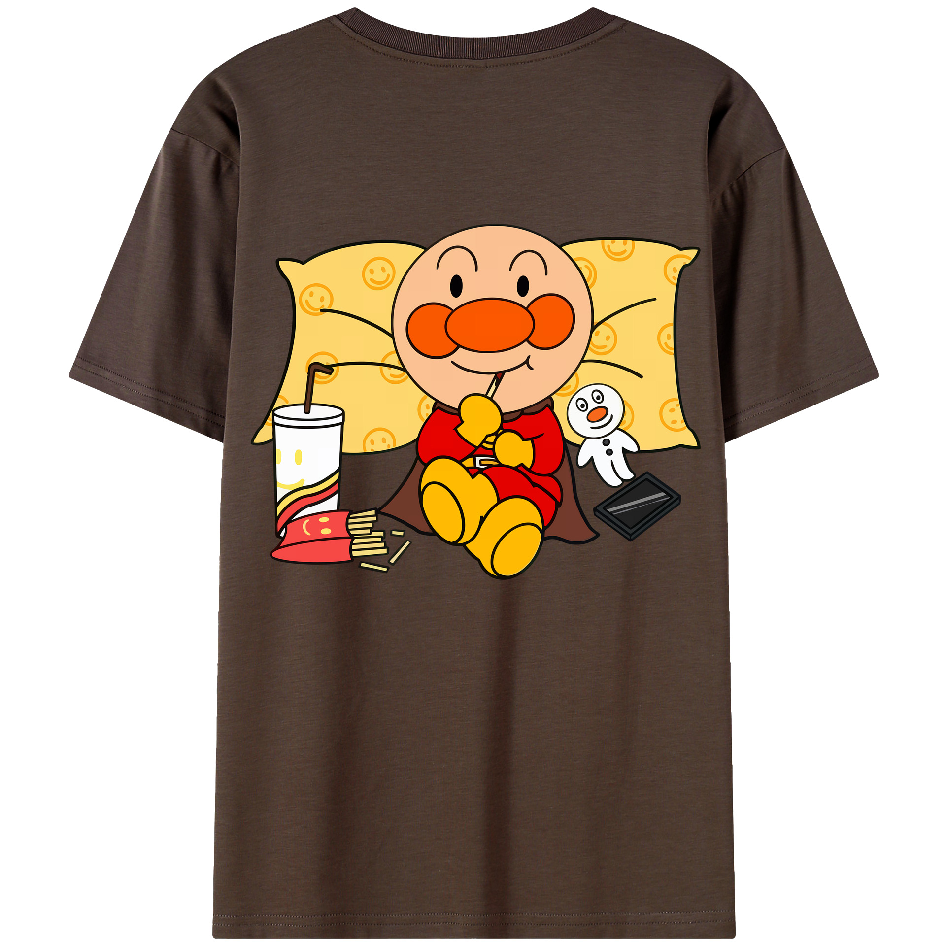（画像用） アンパンマン Anpanman 綿100％半袖Tシャツ（背面プリント）
