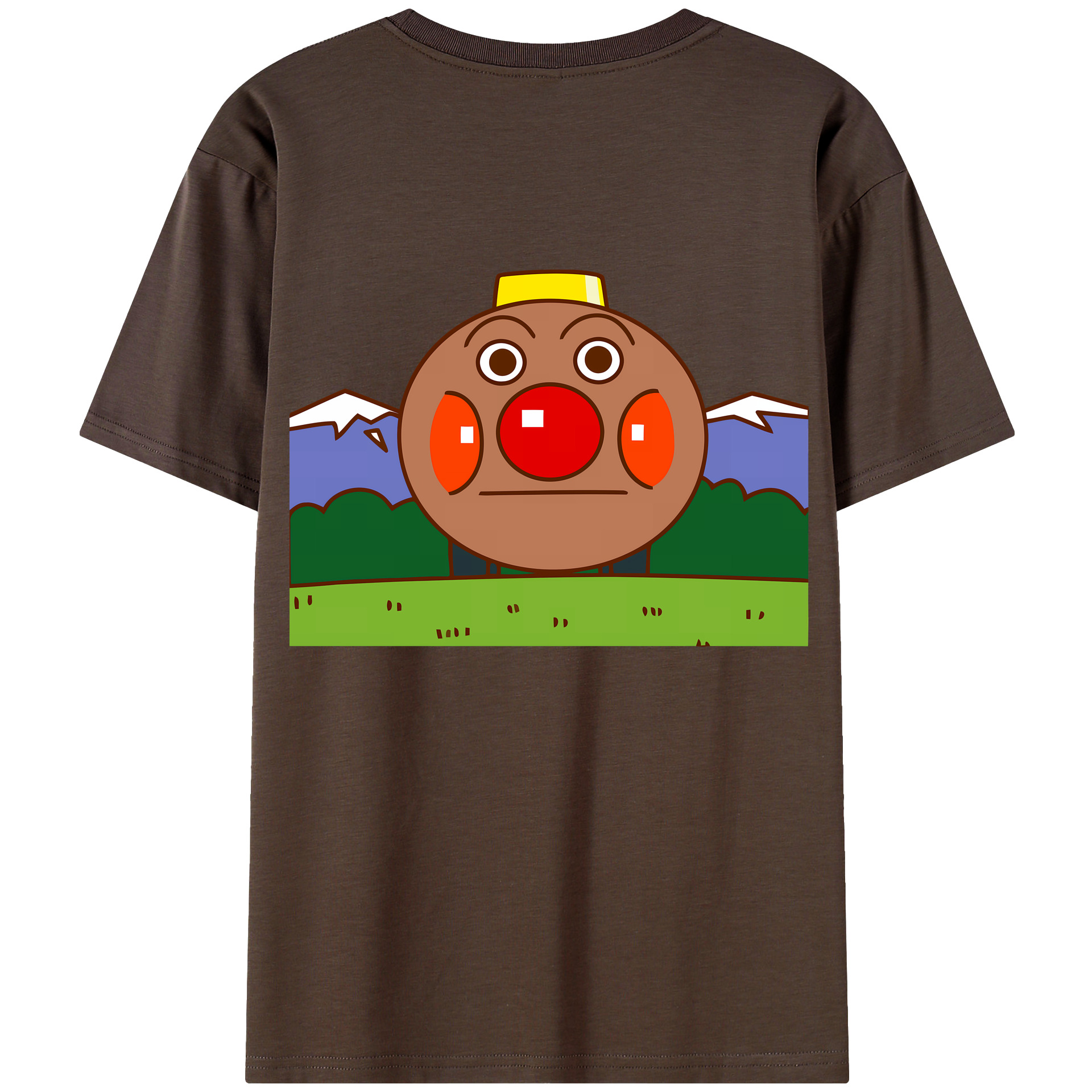 （画像用） アンパンマン Anpanman 綿100％半袖Tシャツ（背面プリント）