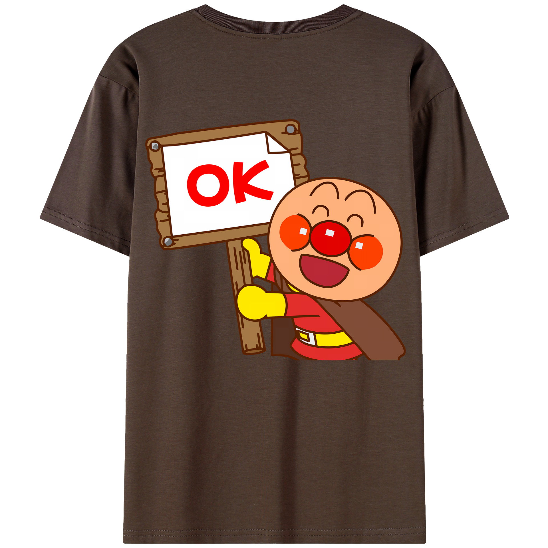 （画像用） アンパンマン Anpanman 綿100％半袖Tシャツ（背面プリント）