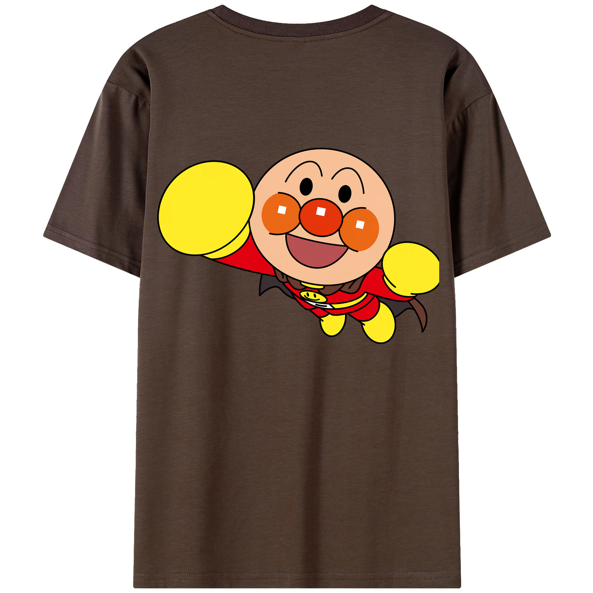 （画像用） アンパンマン Anpanman 綿100％半袖Tシャツ（背面プリント）