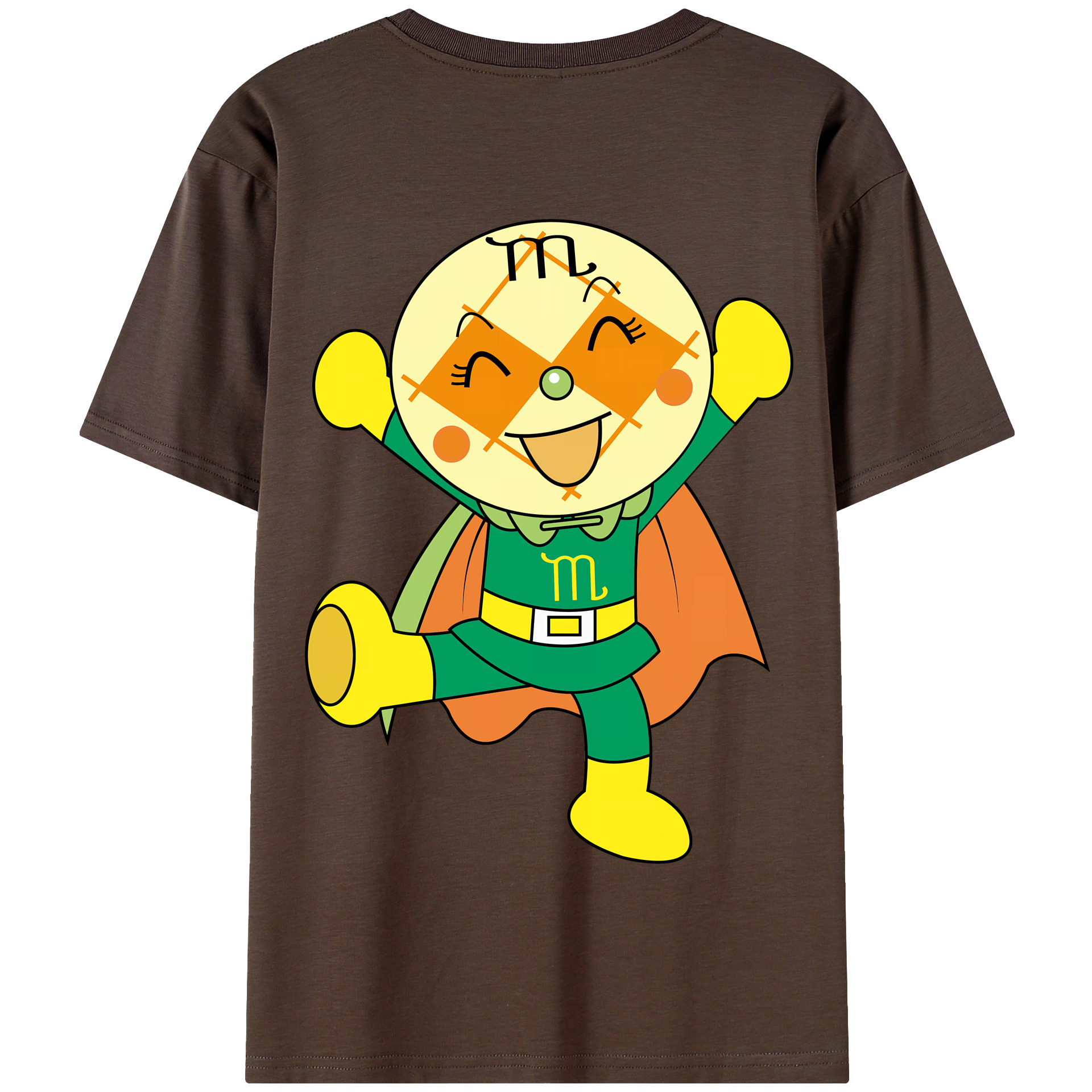 （画像用） アンパンマン Anpanman 綿100％半袖Tシャツ（背面プリント）