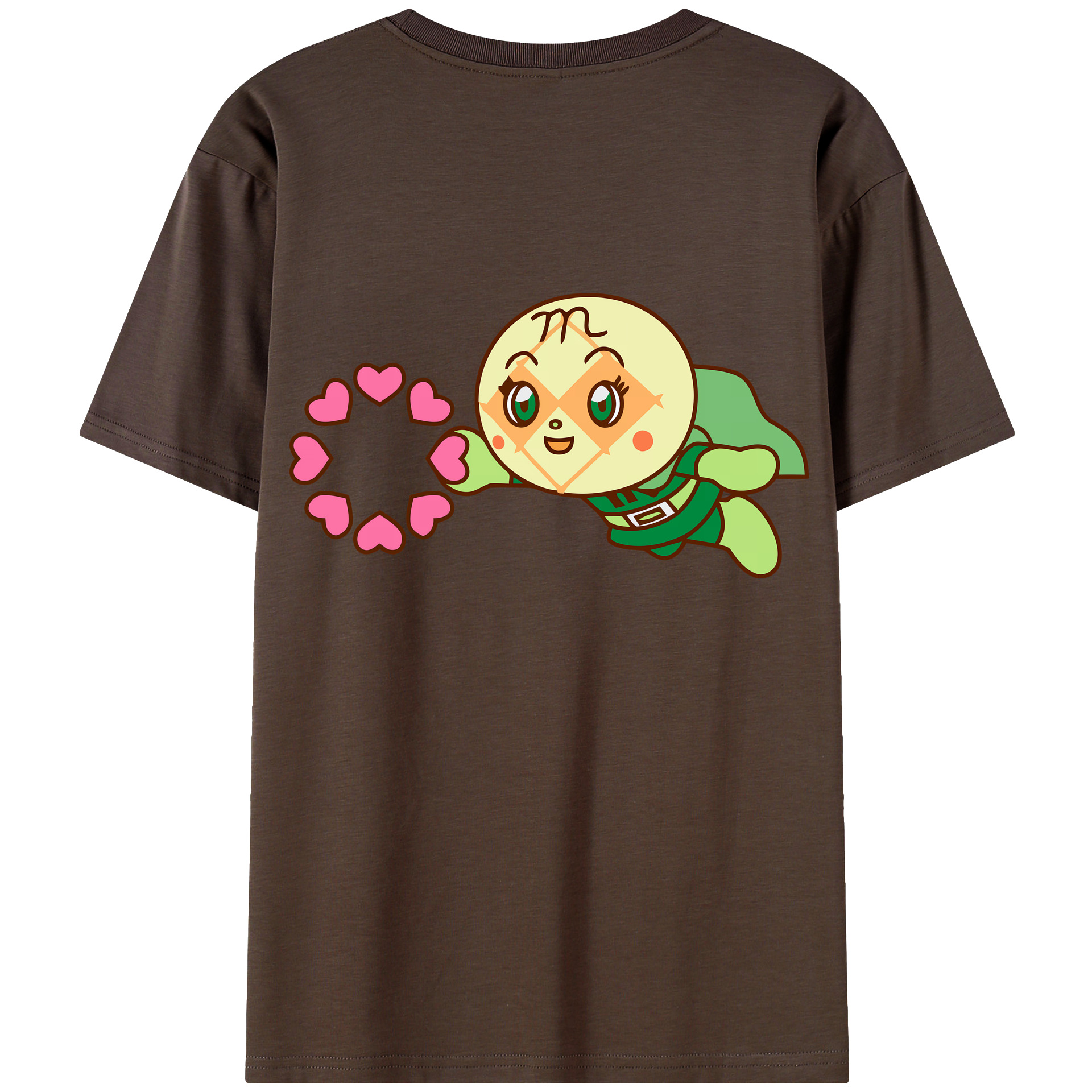 （画像用） アンパンマン Anpanman 綿100％半袖Tシャツ（背面プリント）