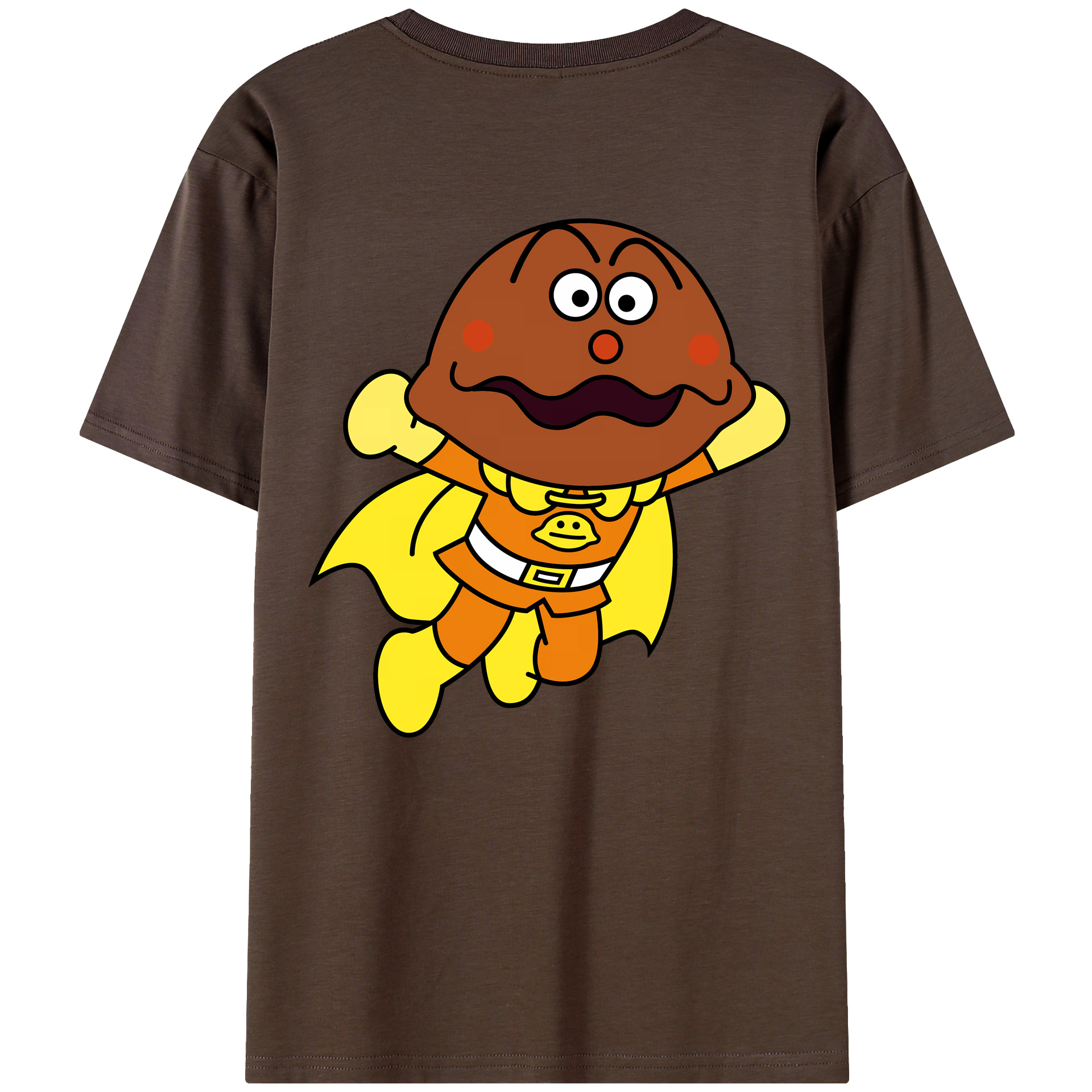（画像用） アンパンマン Anpanman 綿100％半袖Tシャツ（背面プリント）