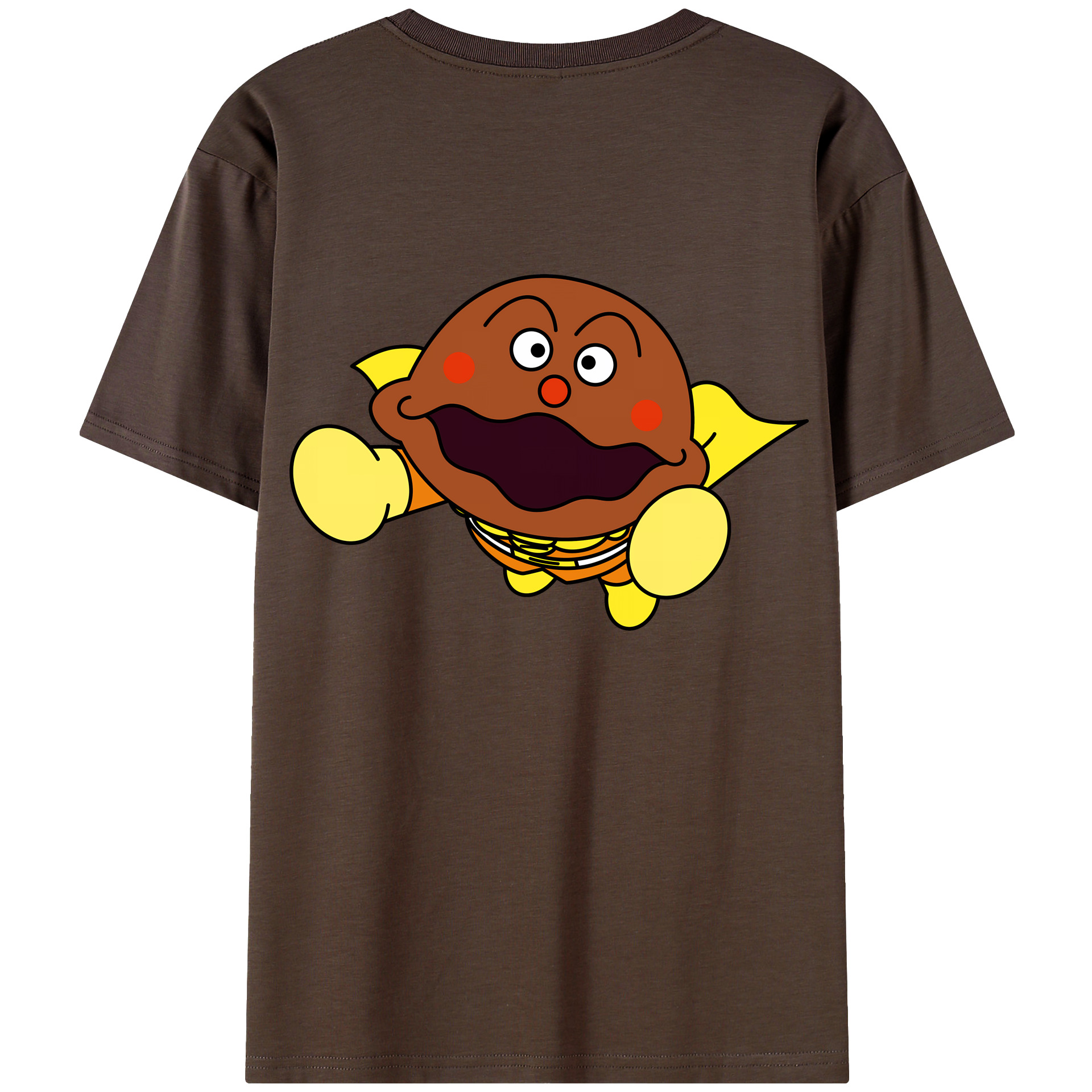（画像用） アンパンマン Anpanman 綿100％半袖Tシャツ（背面プリント）