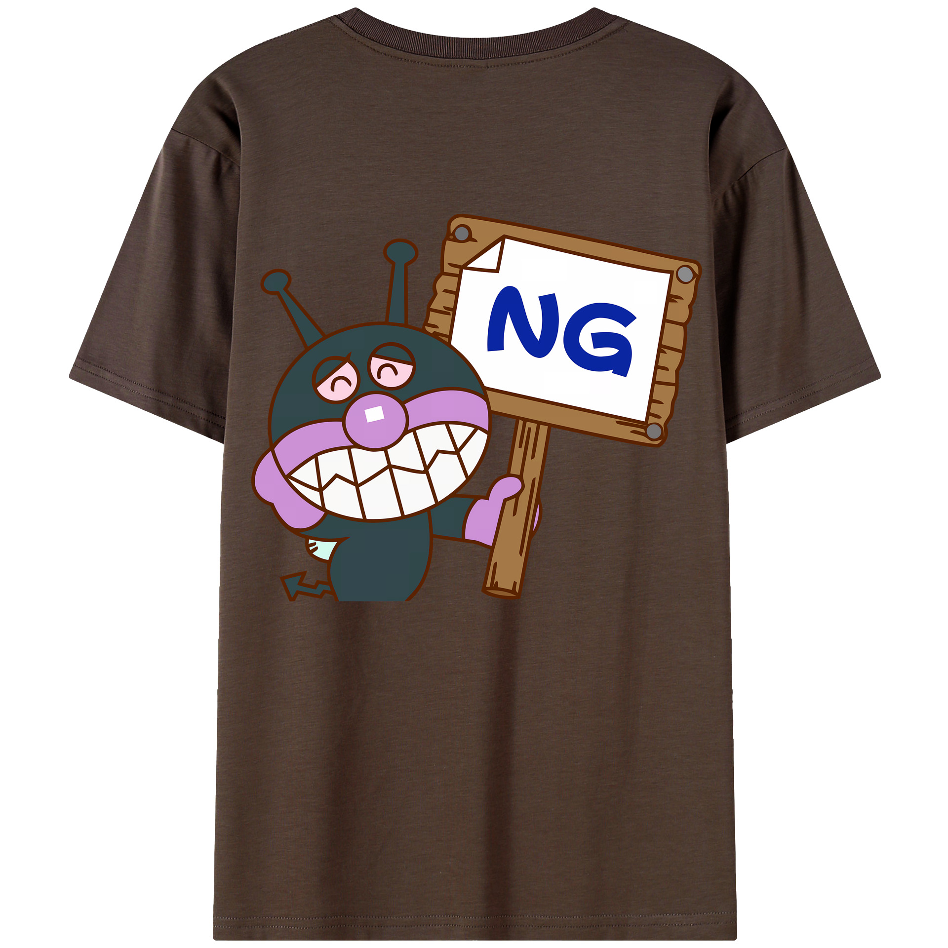 （画像用） アンパンマン Anpanman 綿100％半袖Tシャツ（背面プリント）