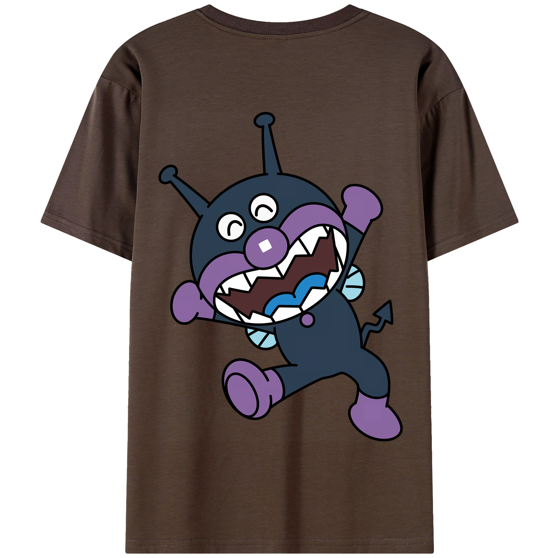 （画像用） アンパンマン Anpanman 綿100％半袖Tシャツ（背面プリント）